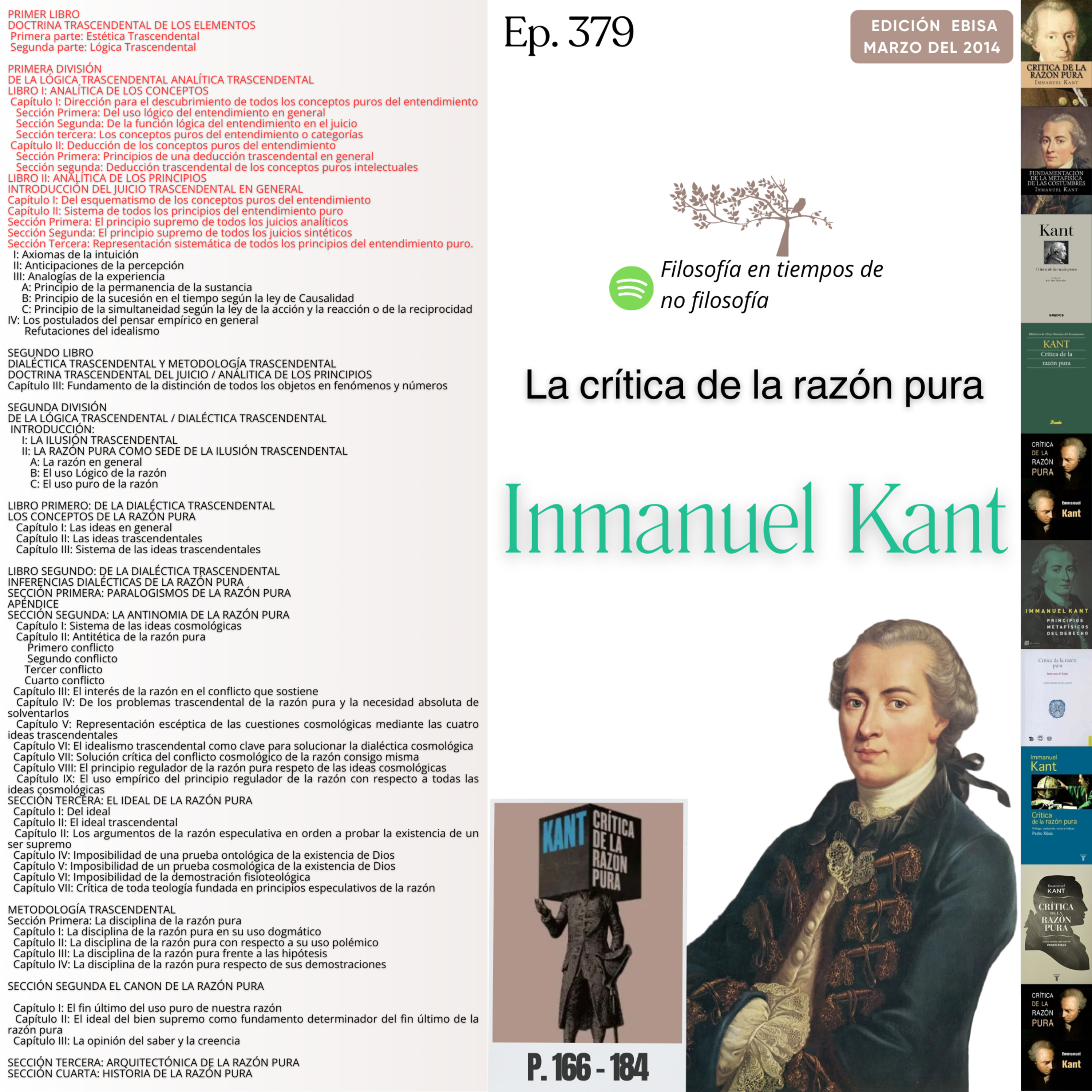 #379 LA CRÍTICA DE LA RAZÓN PURA #Día10 | LIBRO II: ANALÍTICA DE LOS PRINCIPIOS INTRODUCCIÓN DEL JUICIO TRASCENDENTAL EN GENERAL  episode artwork