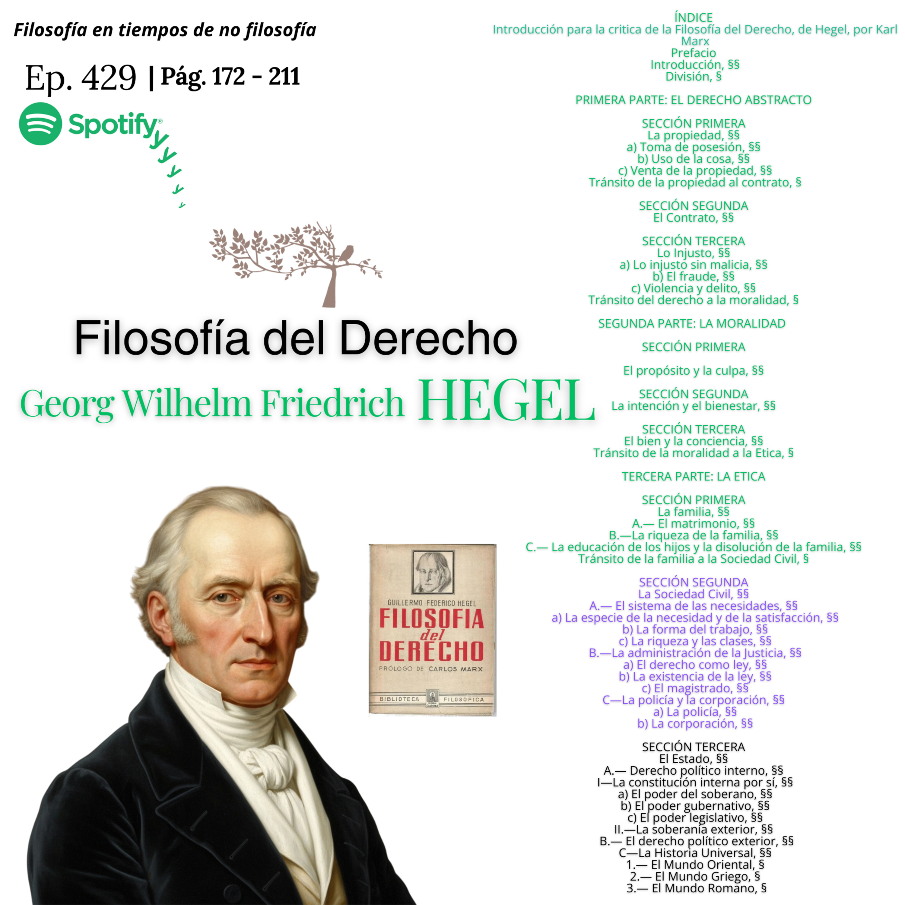 #429 FILOSOFÍA DEL DERECHO #Día29 | TERCERA PARTE: LA ETICA - SECCIÓN SEGUNDA - La Sociedad Civil episode artwork