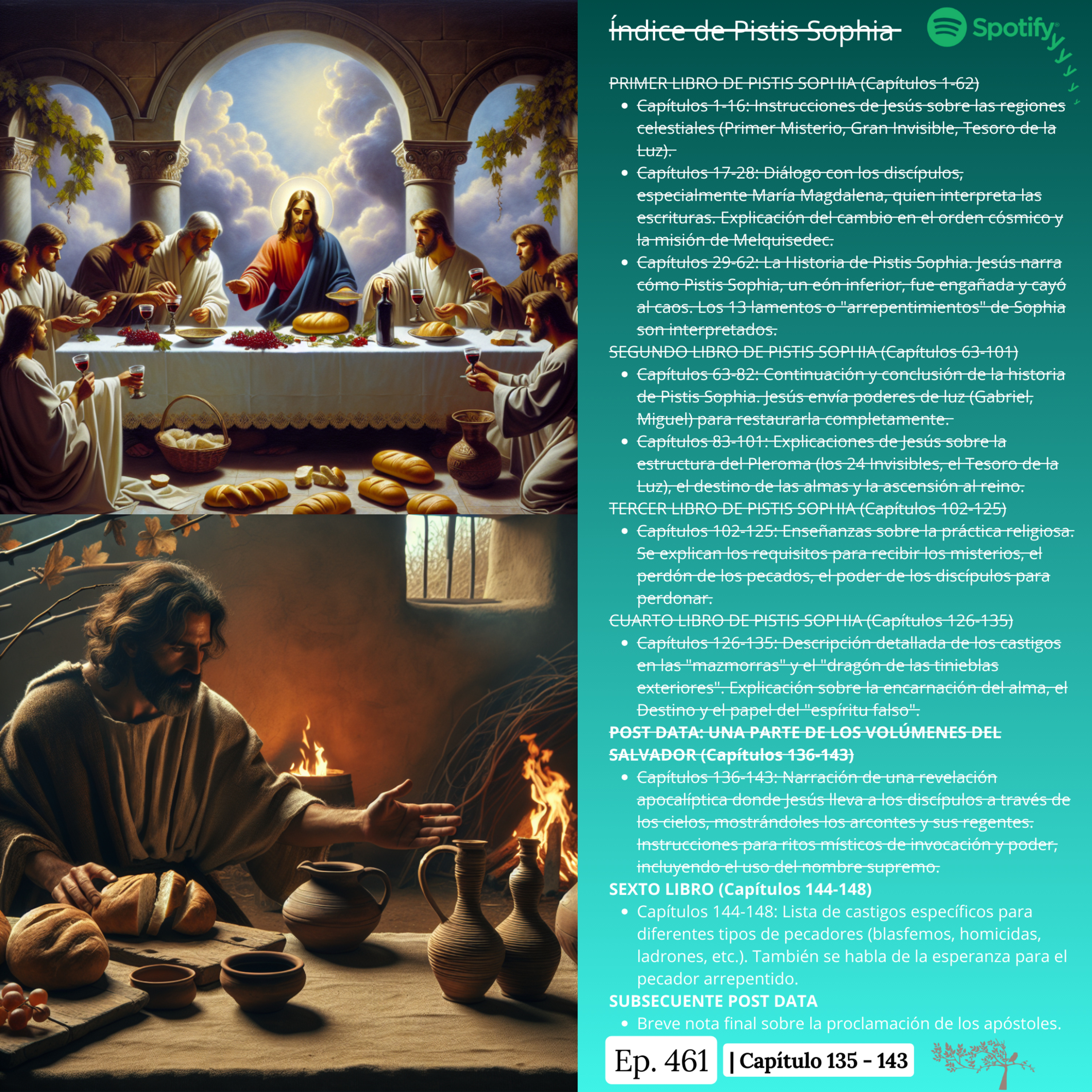 #461 LA PISTIS SOPHIA #Día29 | Capítulo 135 - 143 episode artwork