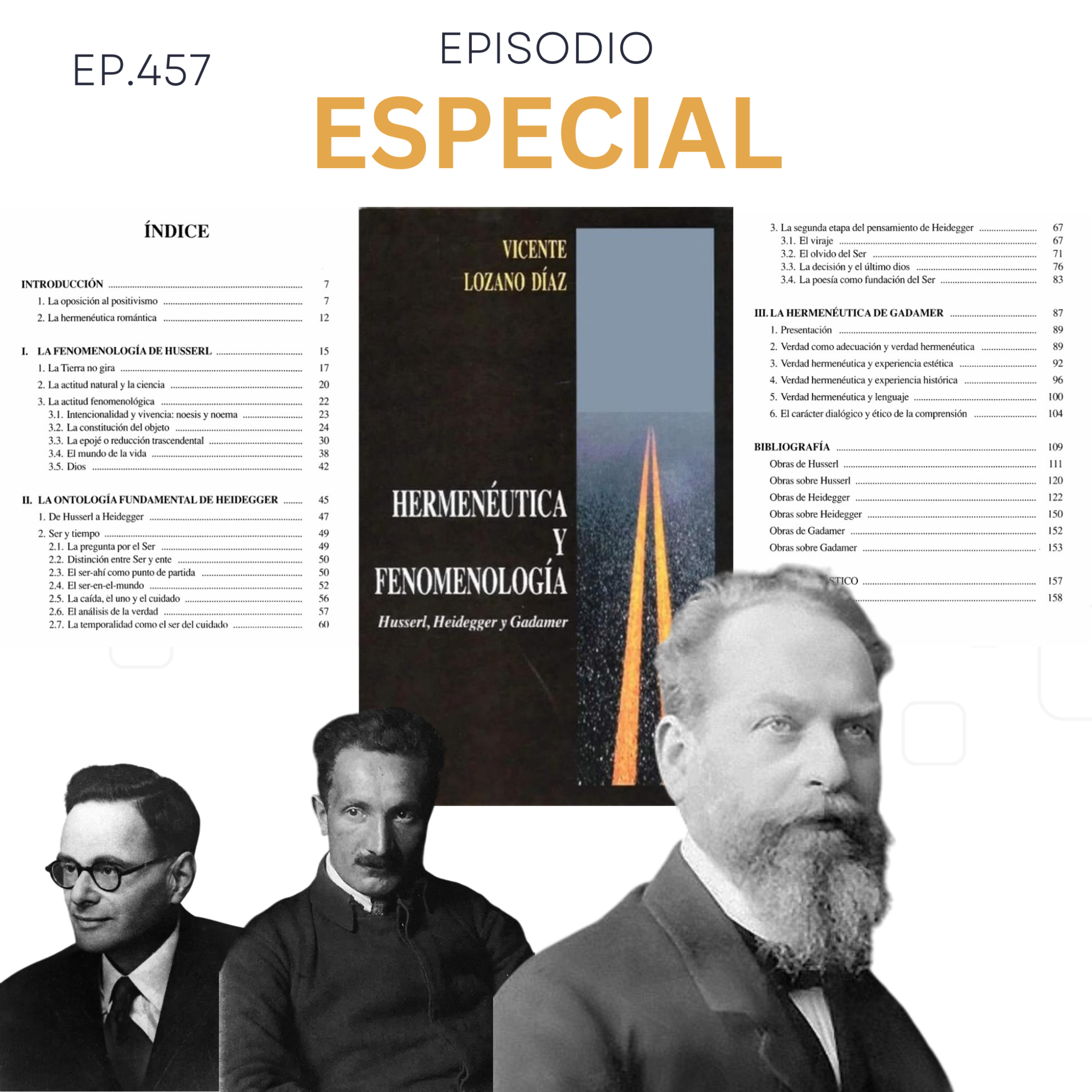 Ep. 457 fenomenología y Hermenéutica - Vicente Lozano Díaz episode artwork