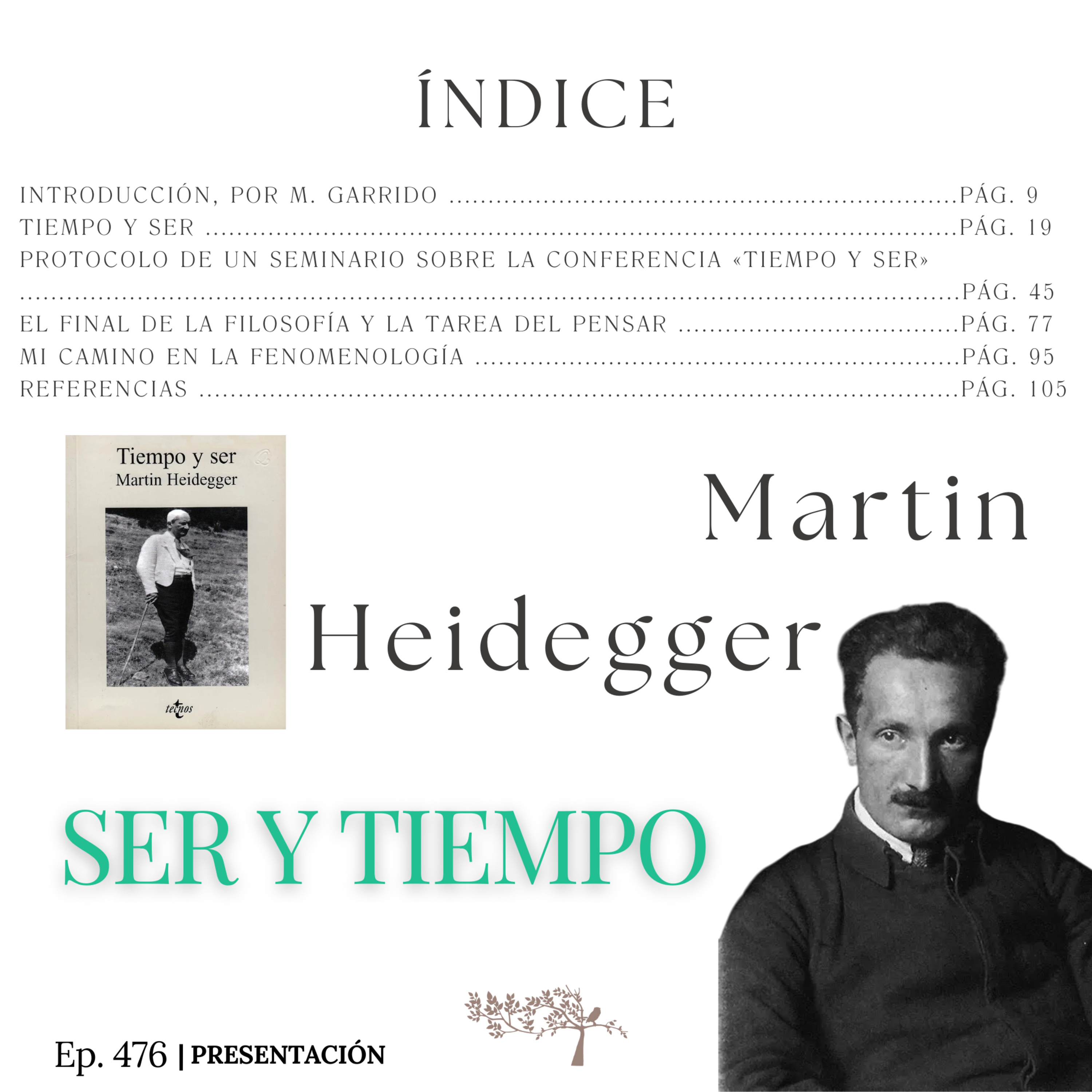 #476 Tiempo y ser - Martin Heidegger #Día14 | Presentación episode artwork