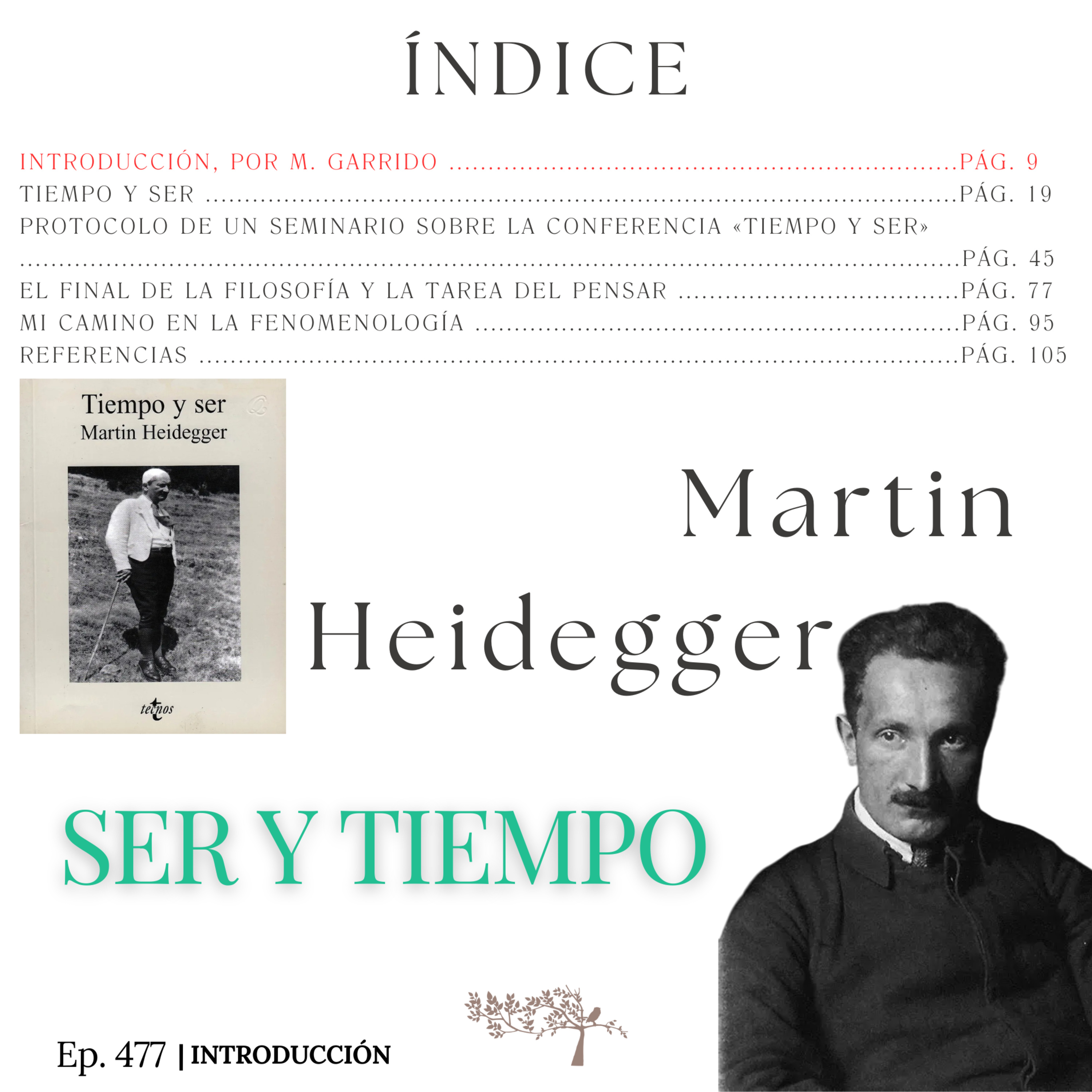 #477 Tiempo y ser - Martin Heidegger #Día15 | Introduccion episode artwork