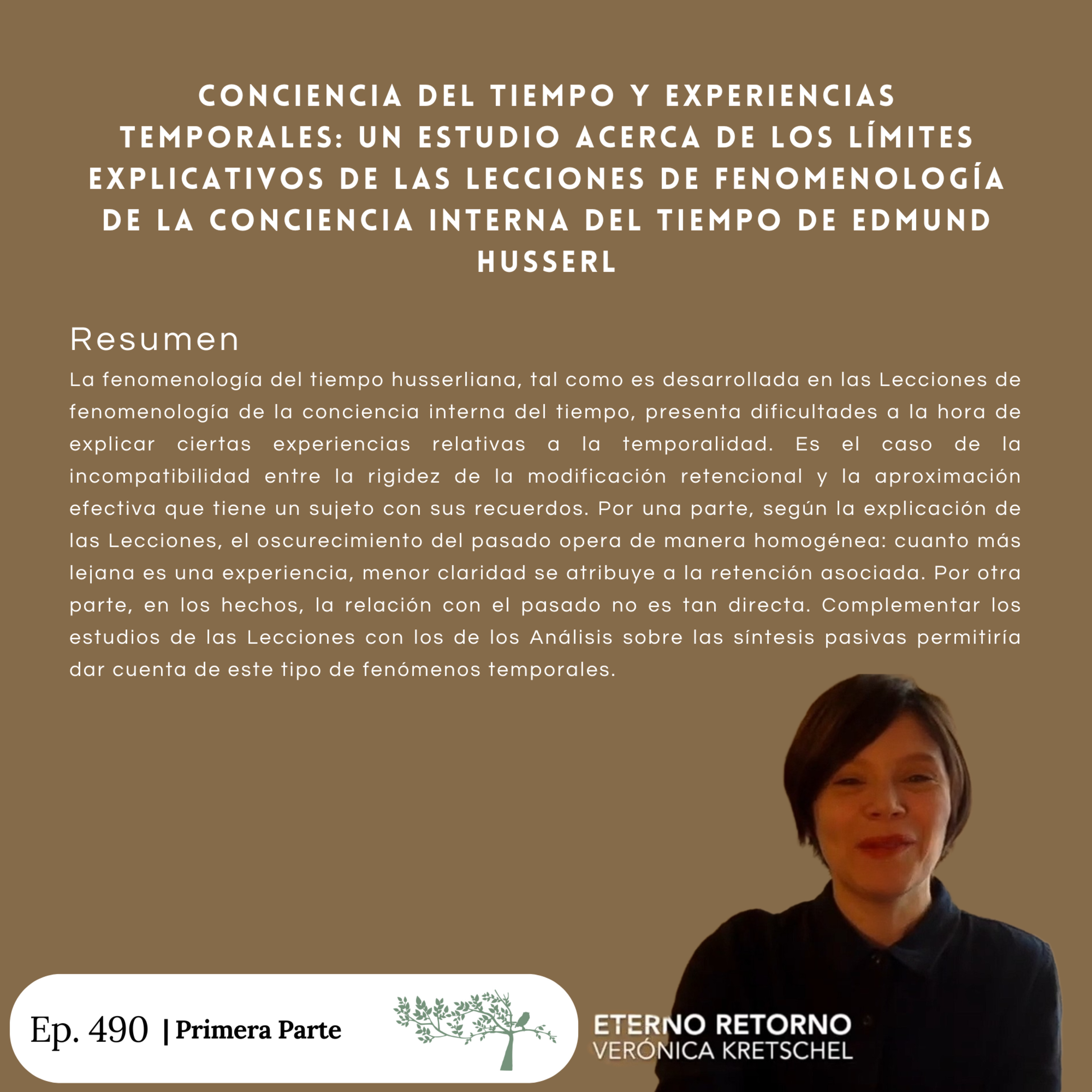 #490 Conciencia del tiempo y experiencias temporales #Día28 | Verónica Kretschel  episode artwork