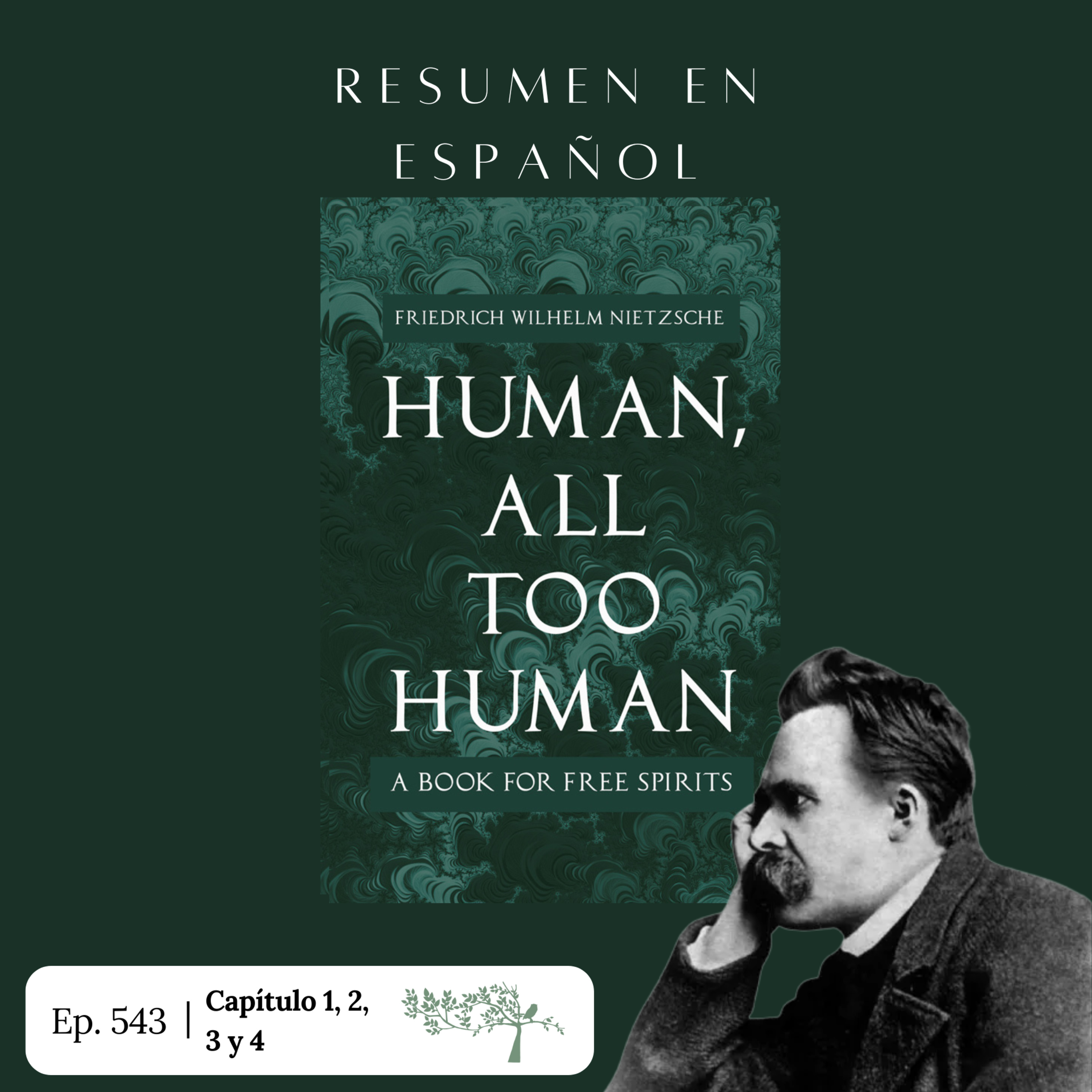 #543 Human All Too Human - Friedrich Nietzsche #Day24 | Resumen del capitulo 1, 2, 3 y 4 #filosofíatierra episode artwork