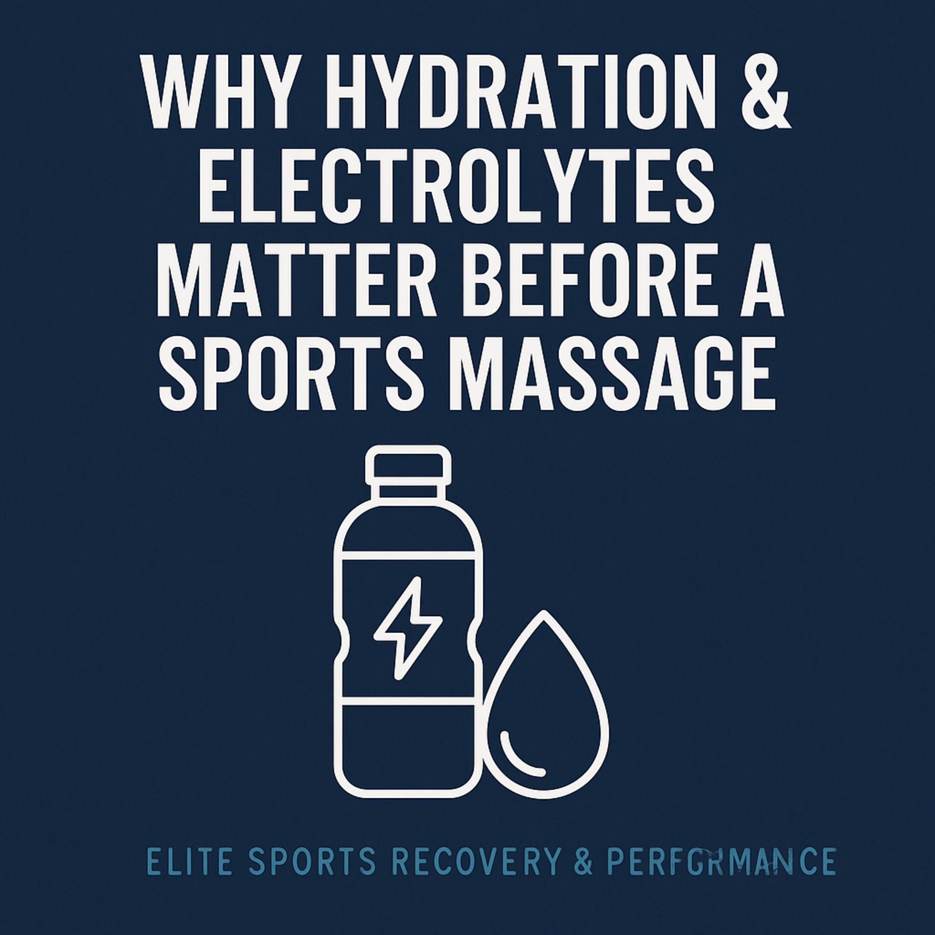 Why Hydration & Electrolytes Matter Before a Sports Massage