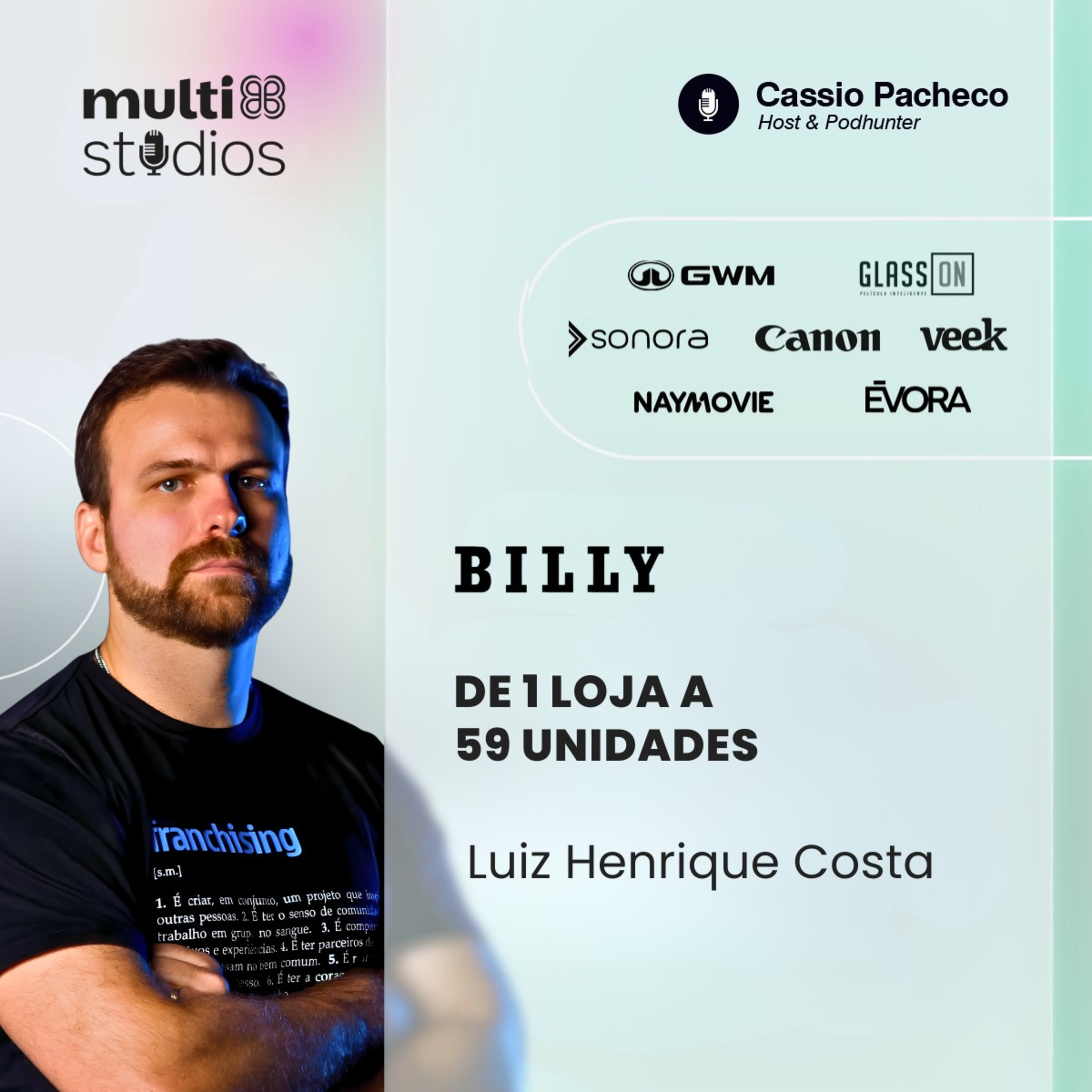 DE 1 LOJA A 59 UNIDADES | LUIZ HENRIQUE COSTA, FOUNDER DO BILLY THE GRILL | BUSINESS BY CÁSSIO PACHECO #134 episode artwork