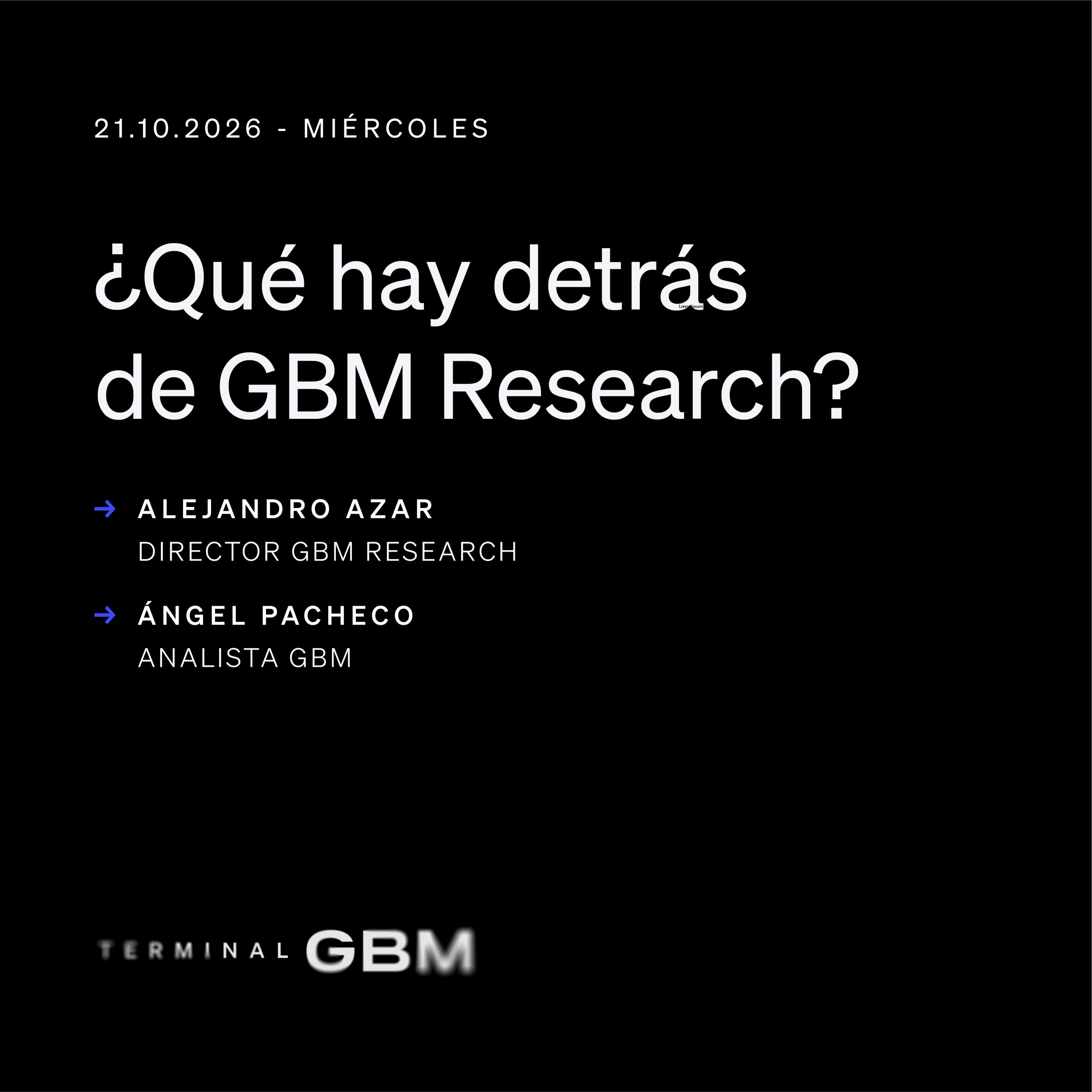 Portada de GBM