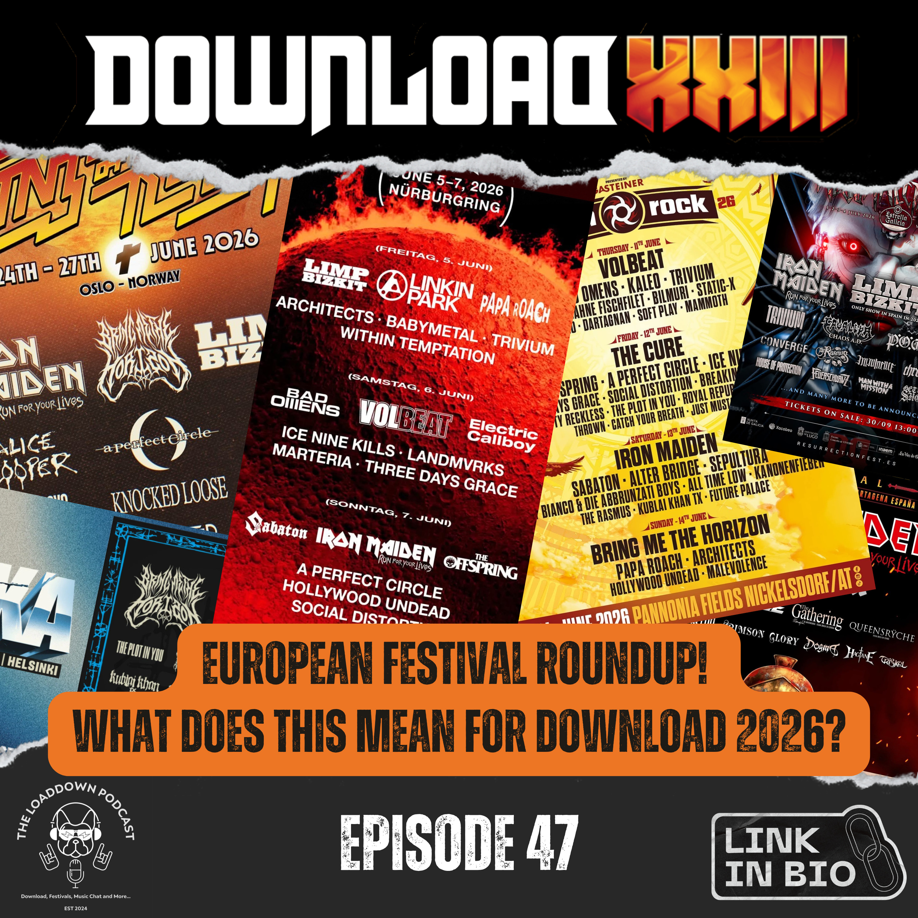 Ep 47 - "European Festival Announcement Roundup - What does this mean for Download 2026?!"