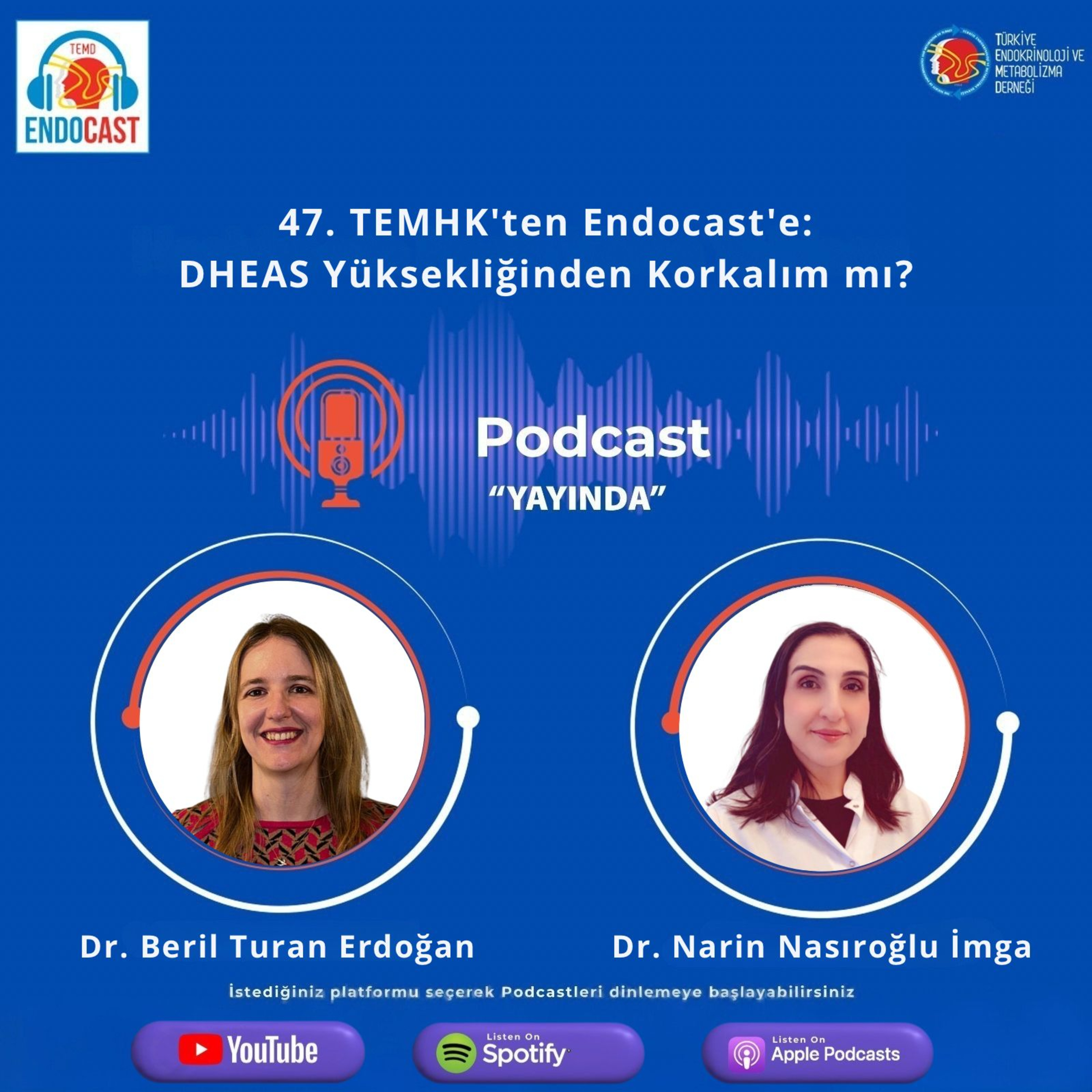 47. TEMHK'ten Endocast'e: DHEAS Yüksekliğinden Korkalım mı? episode artwork