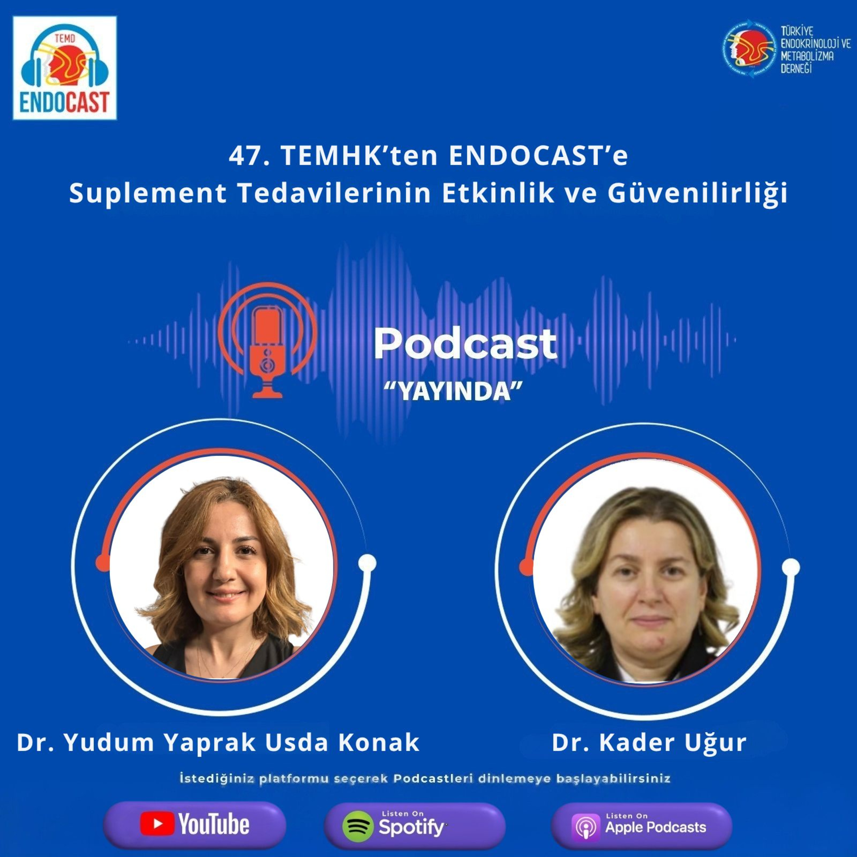 47. TEMHK'ten Endocast'e: Suplement Tedavilerinin Etkinlik ve Güvenilirliği episode artwork