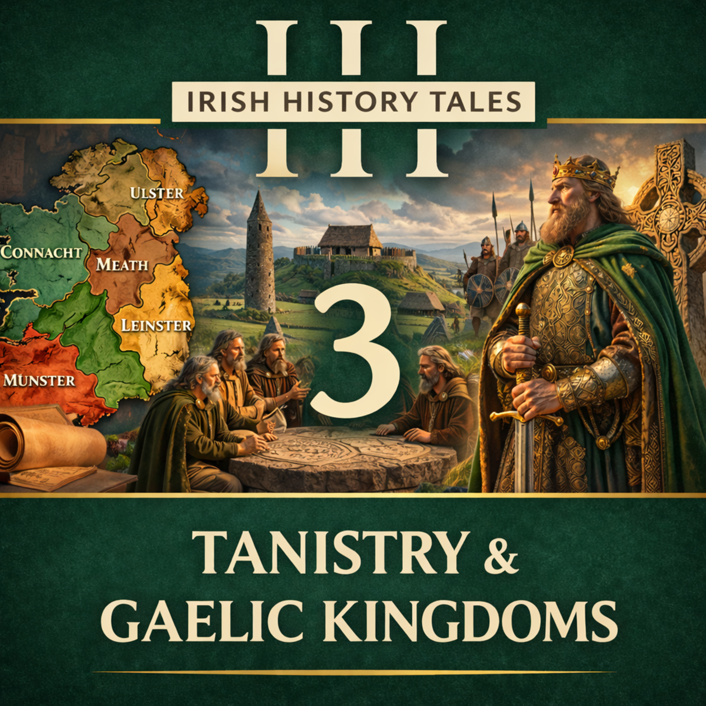 Ep 3 - Gaelic Ireland: Kingdoms, Tanistry, Rivalries & High Kings episode artwork