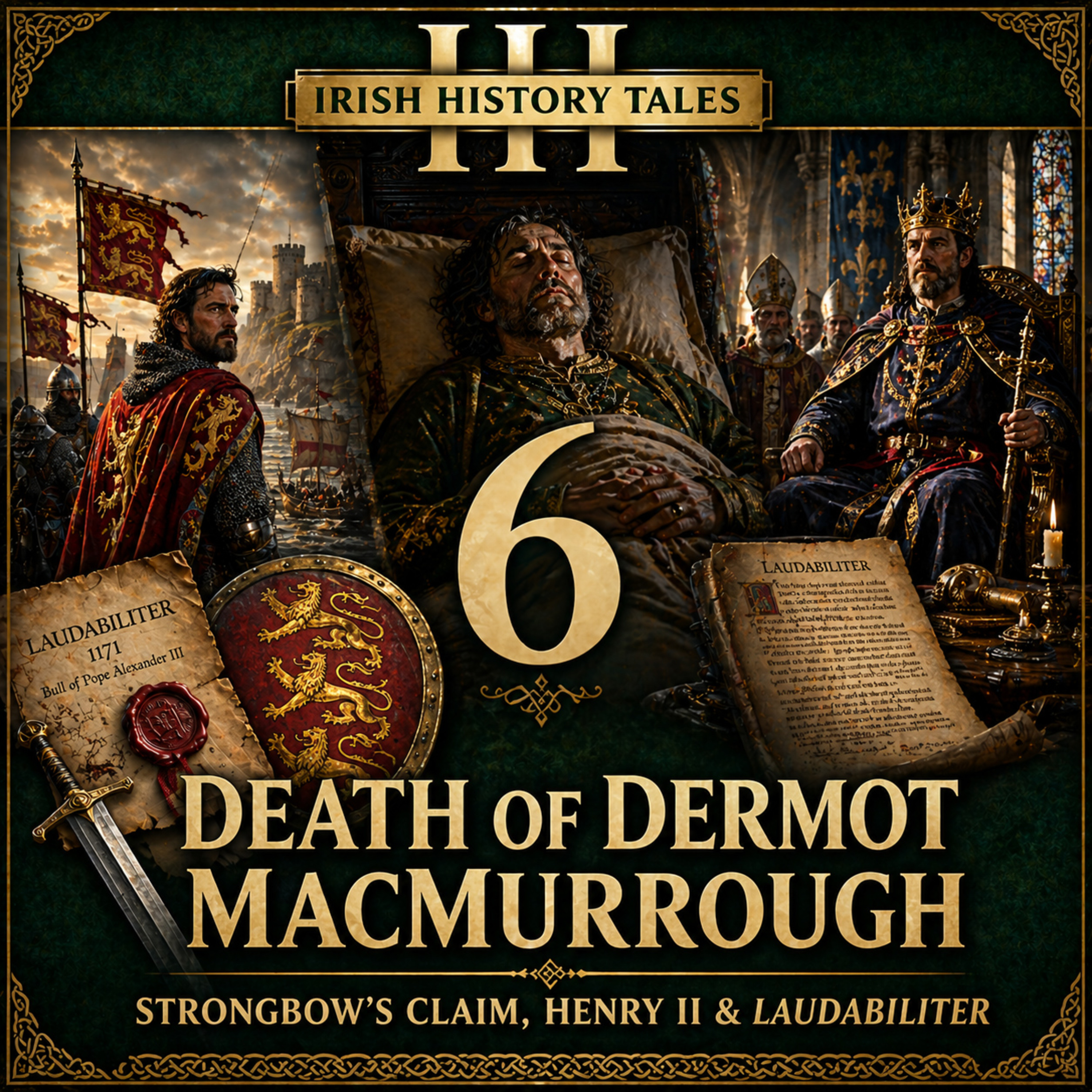 Ep 6: The Death of Dermot MacMurrough: Strongbow's Claim, King Henry II & Laudabiliter episode artwork