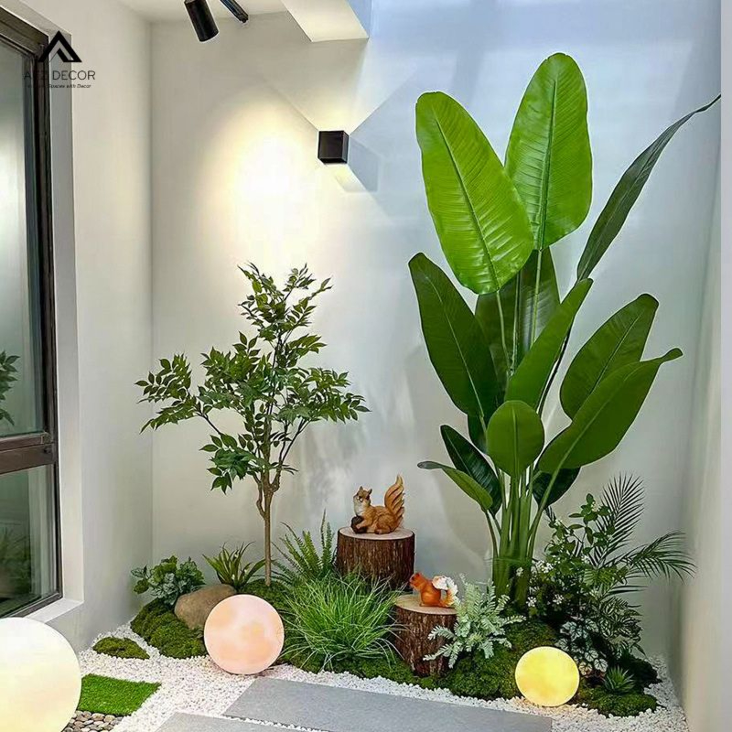 Ứng dụng tiểu cảnh cây giả trong nghệ thuật trưng bày episode artwork