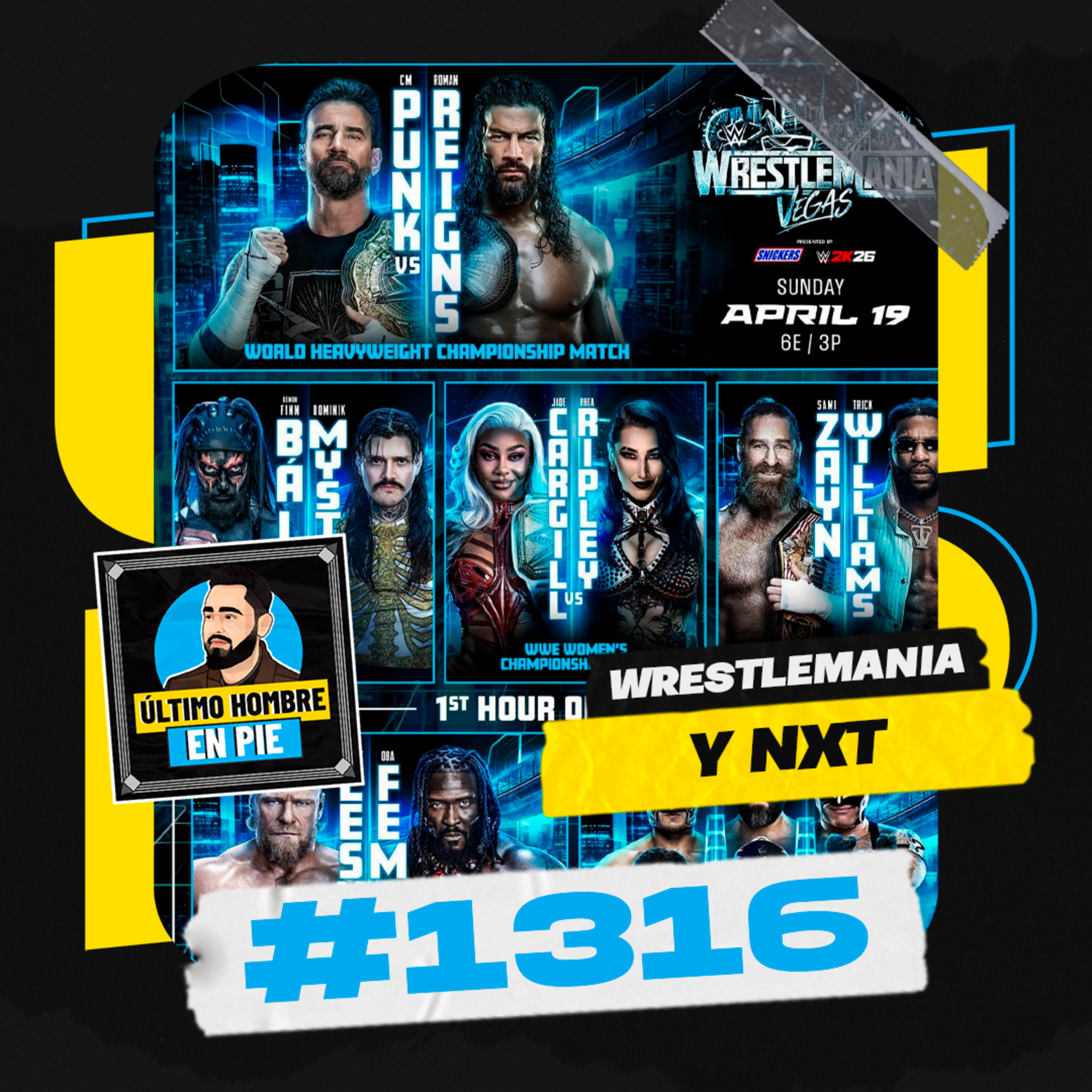UHEP #1316 - Confirmada la cartelera de WrestleMania 42 episode artwork