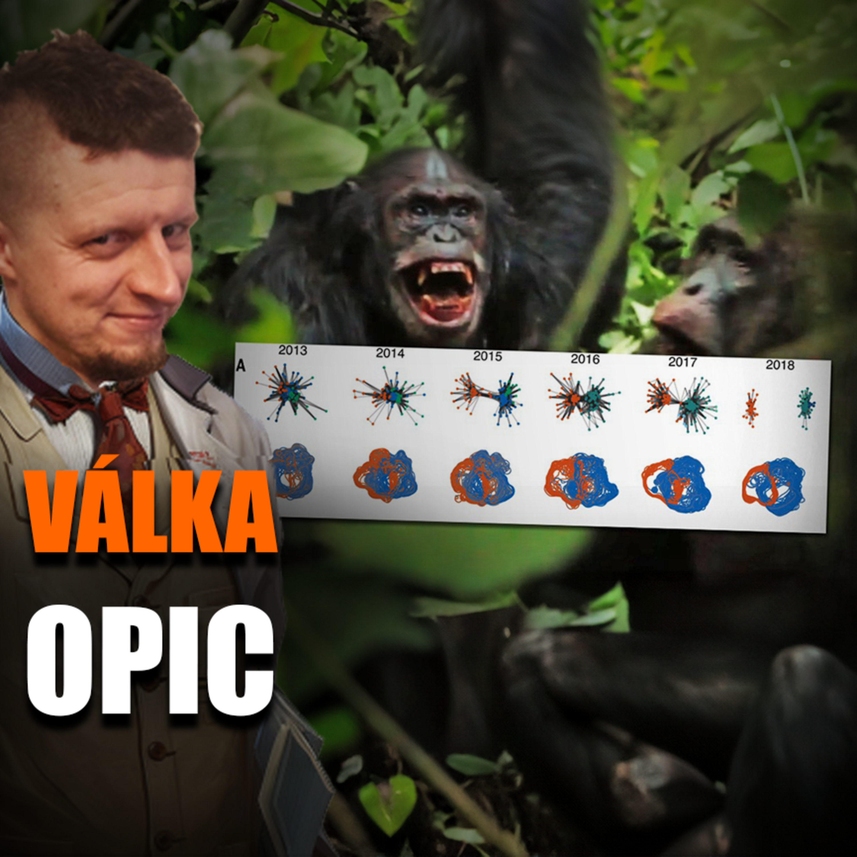 Velká šimpanzí válka poprvé detailně popsána | Vědátornews episode artwork