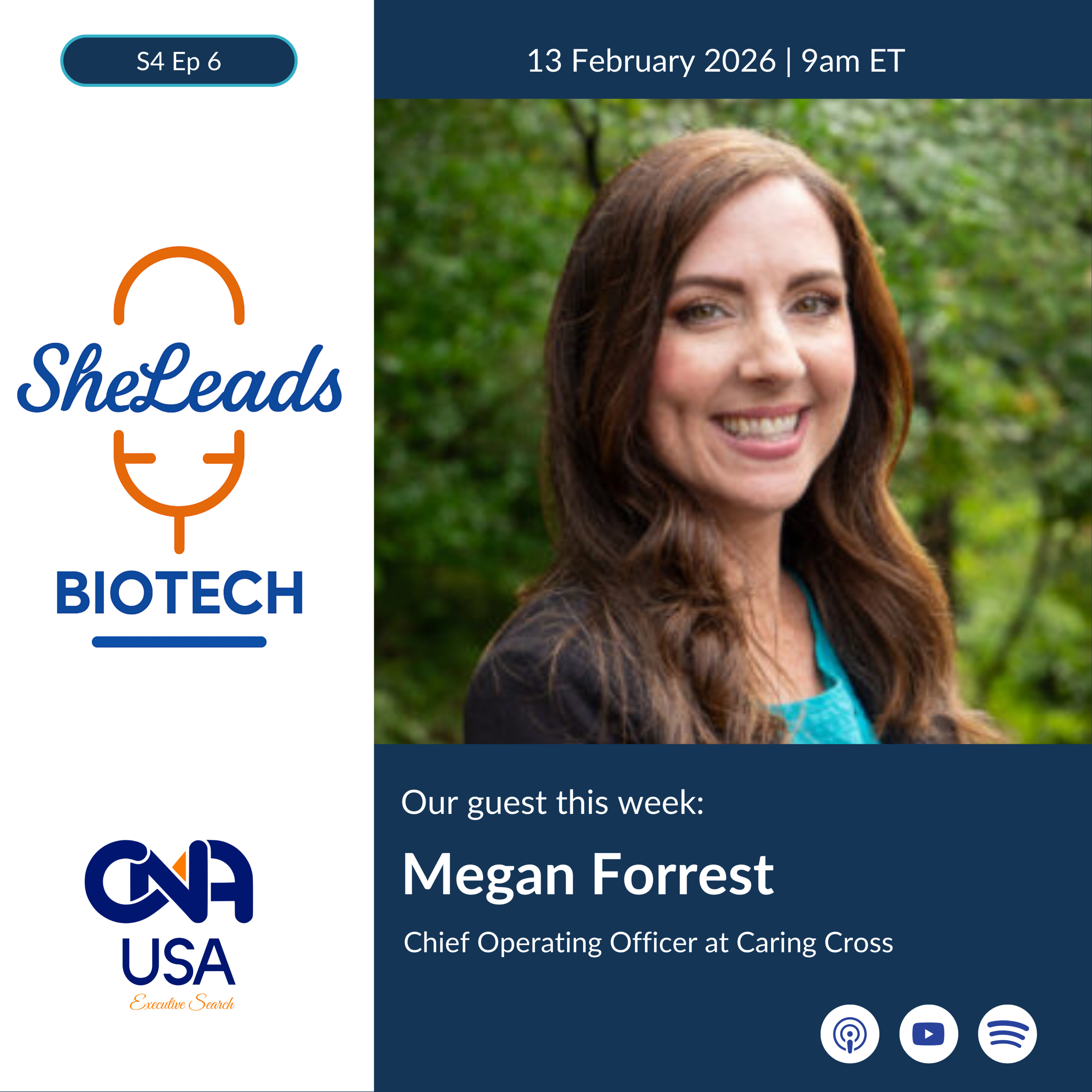 S4 E6,Megan Forrest, Chief Operating Officer at Caring Cross episode artwork