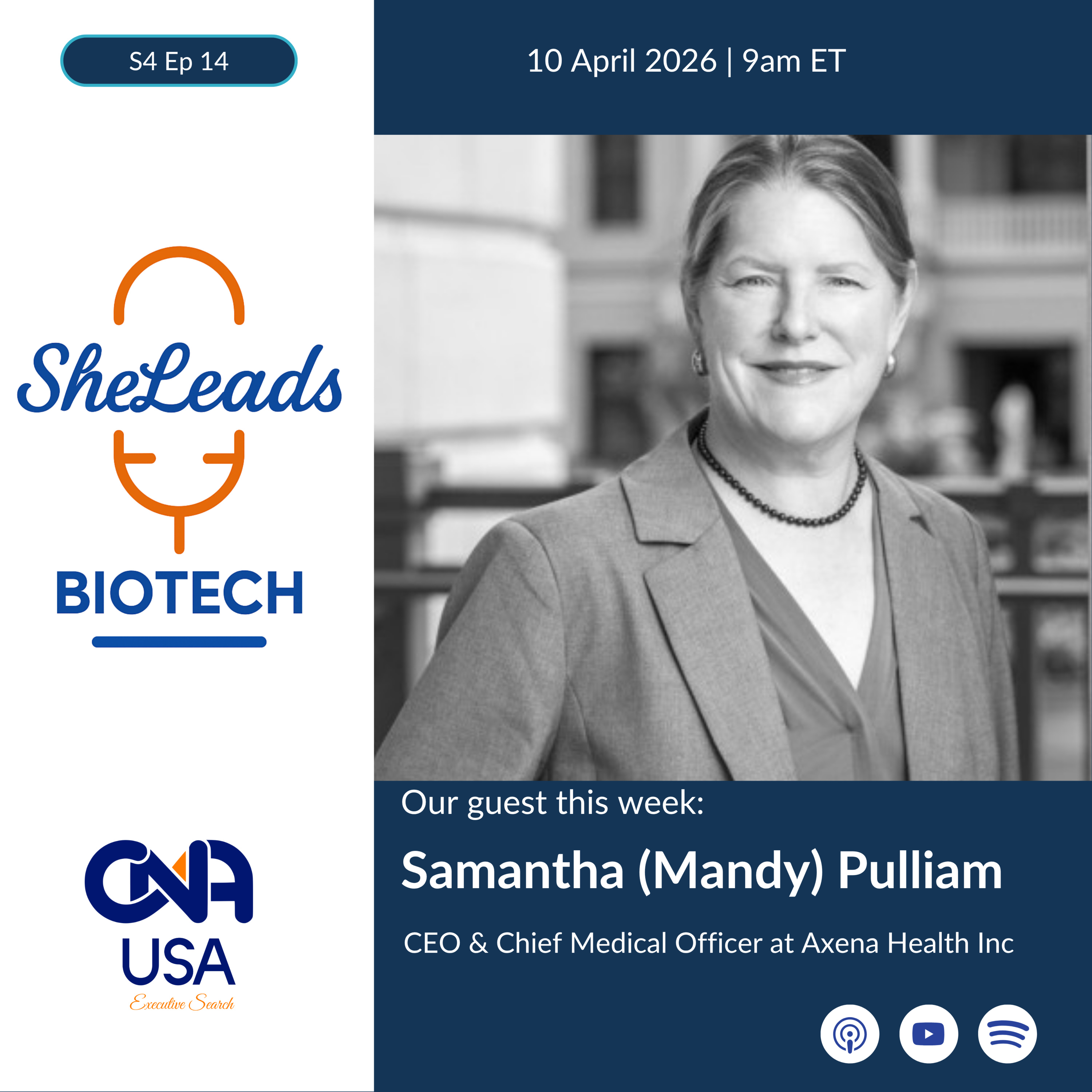 S4 E14 - Samantha (Mandy) Pulliam, CEO & Chief Medical Officer at Axena Health Inc episode artwork