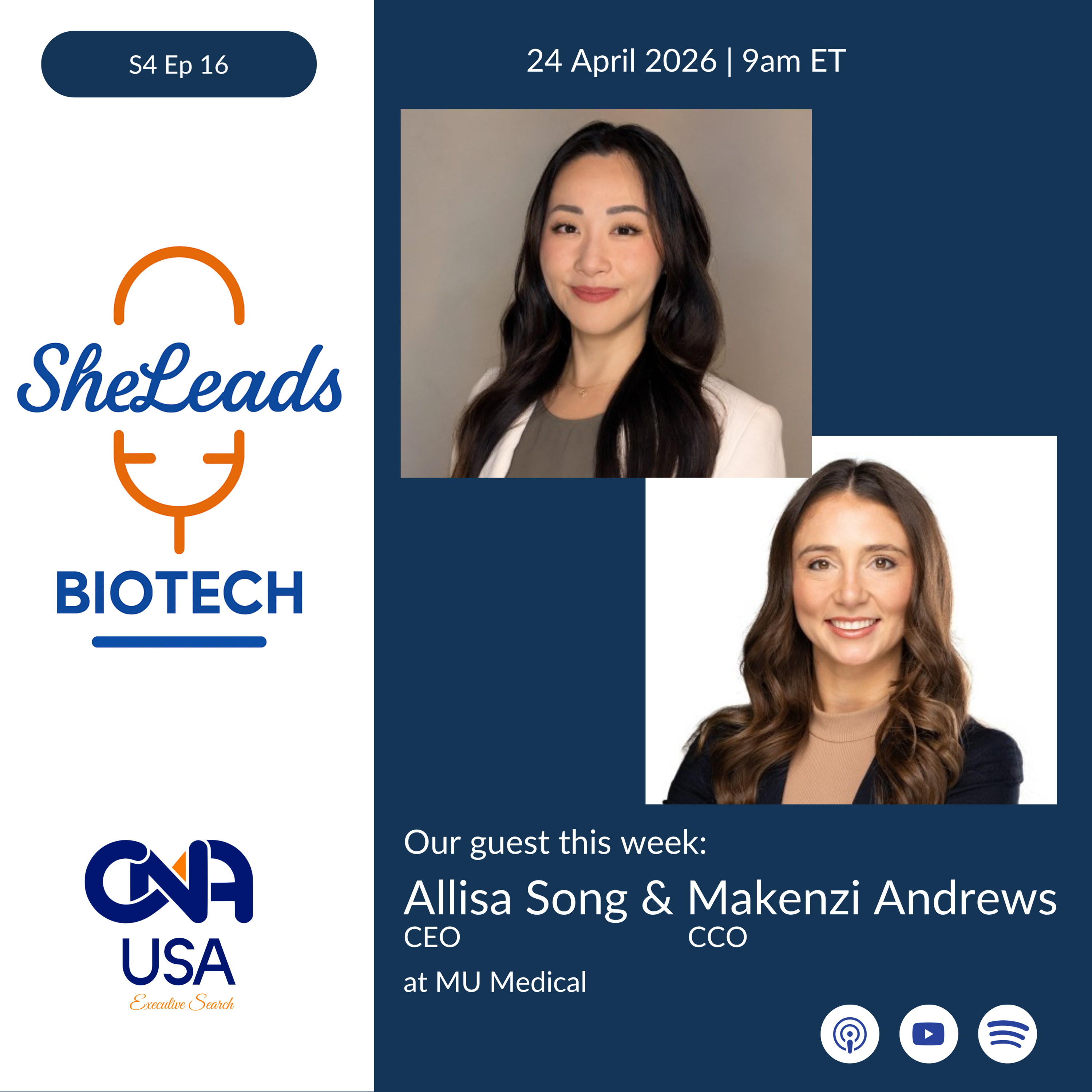 S4 E16, Allisa Song & Mackenzie Andrews from Mu Medical episode artwork
