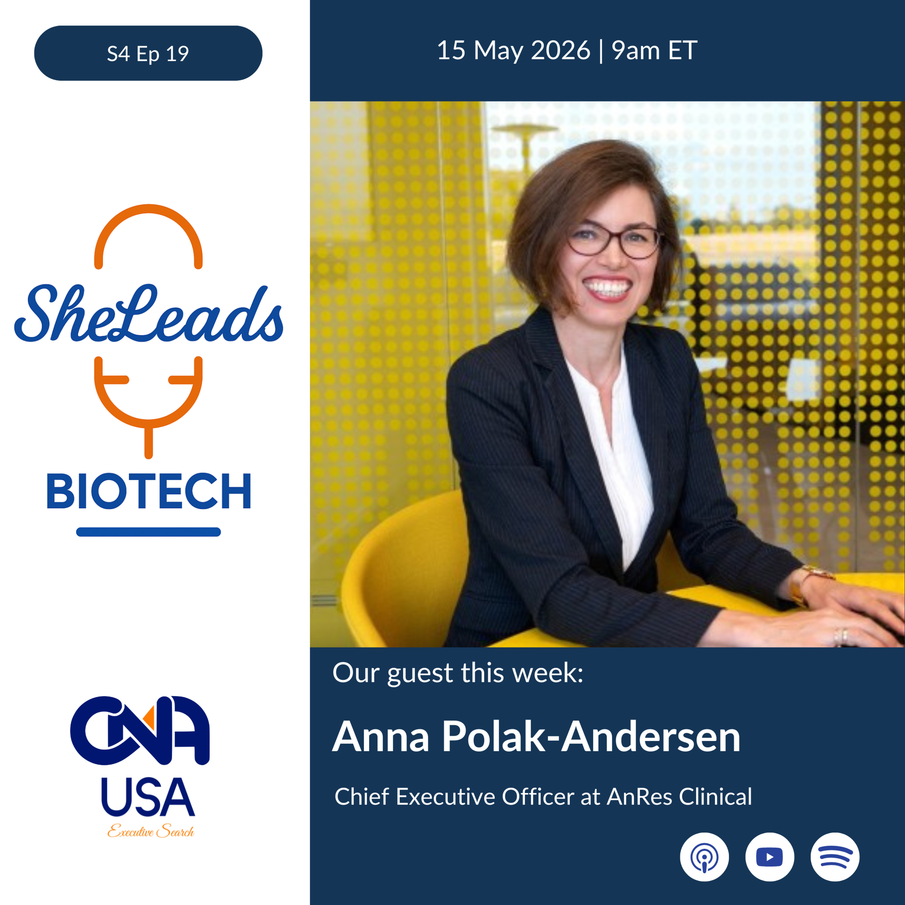 S4 E19, Anna Polak-Andersen, CEO of AnRes Clinical episode artwork