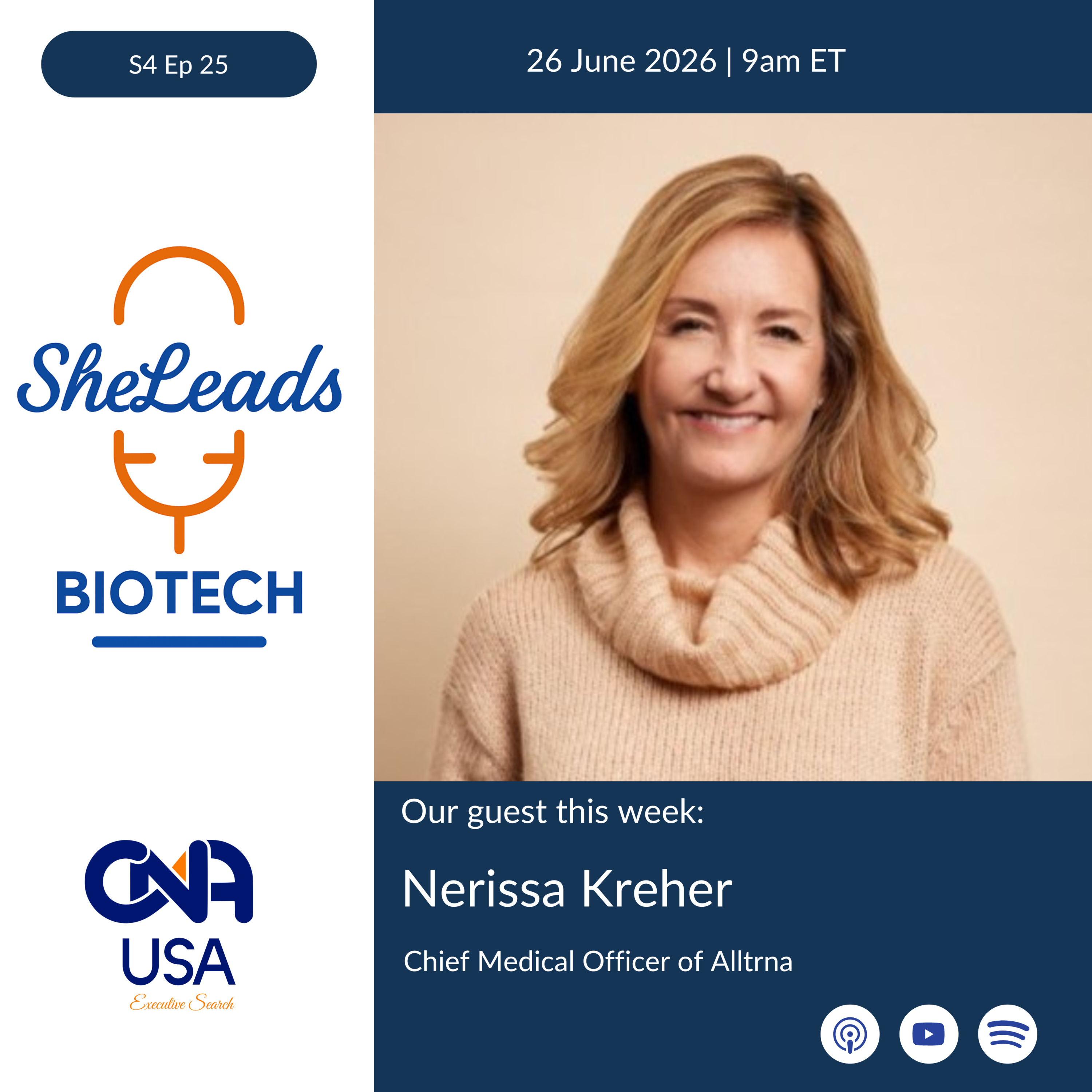 S4 E25, Dr. Nerissa Kreher - Chief Medical Officer of Alltrna episode artwork