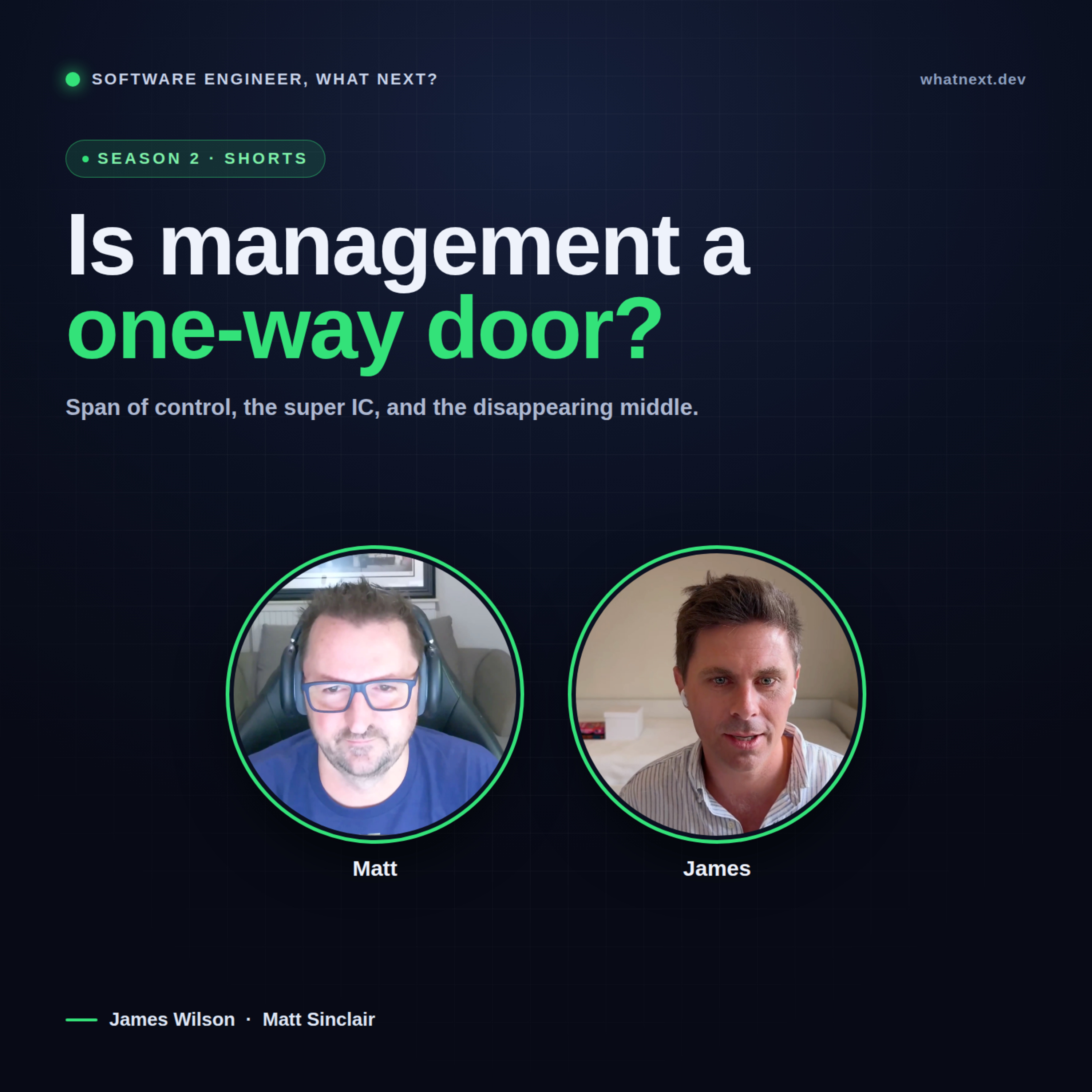 Is software engineering management a one-way door?
