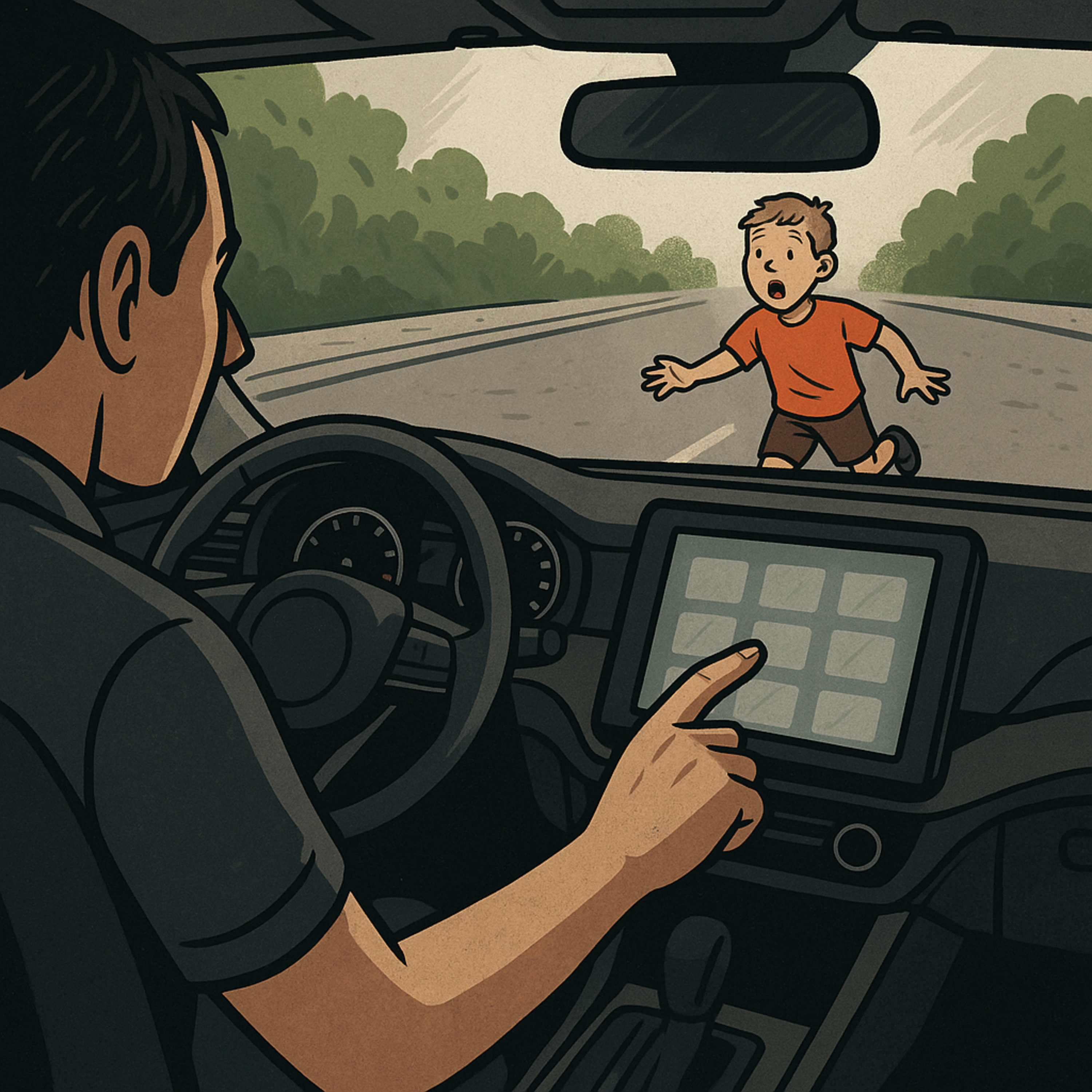 車のタッチスクリーン: Car Touchscreens: Cool Design, Deadly Distraction?