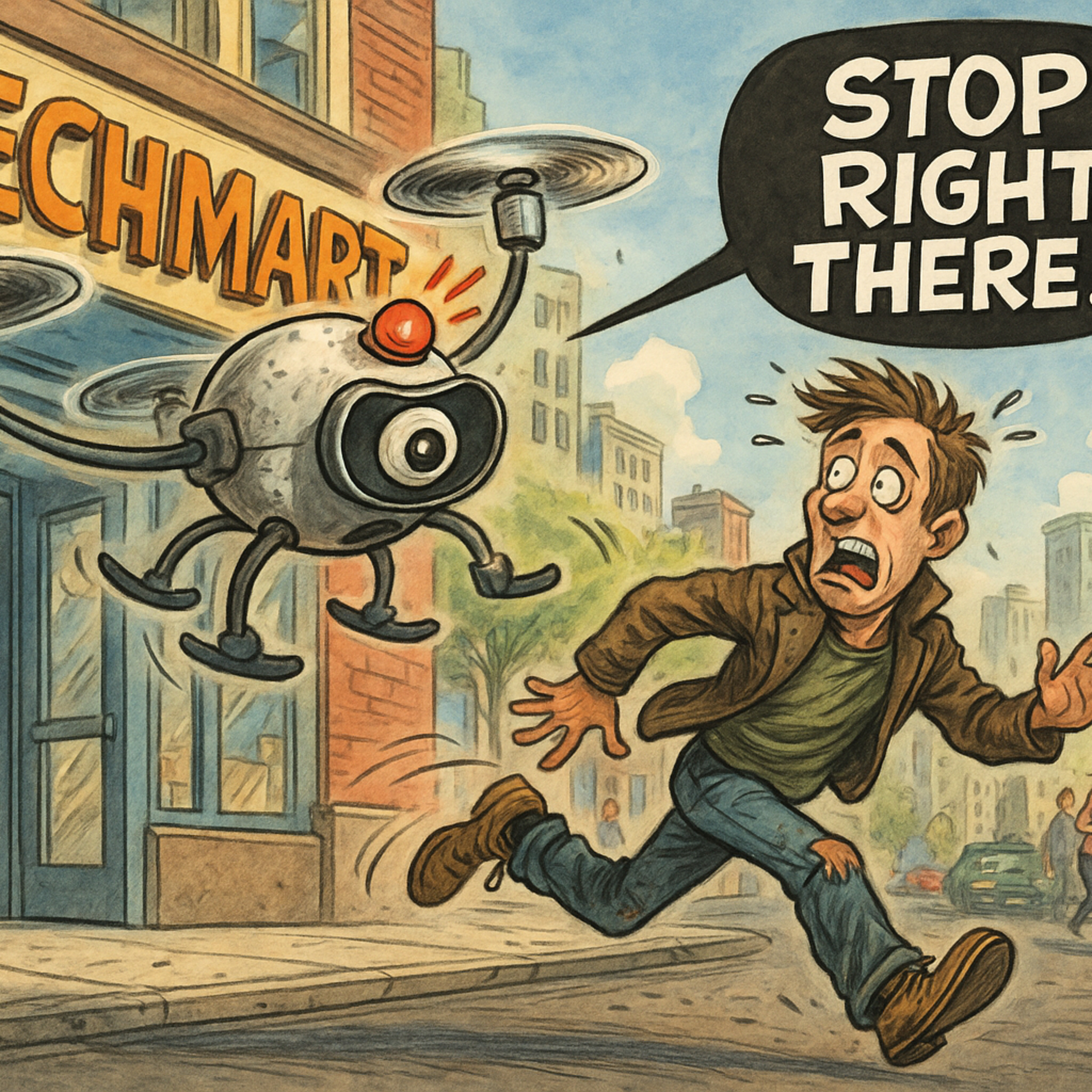 ドローンによるパトロールが民営化　　Drone Patrol Goes Private 