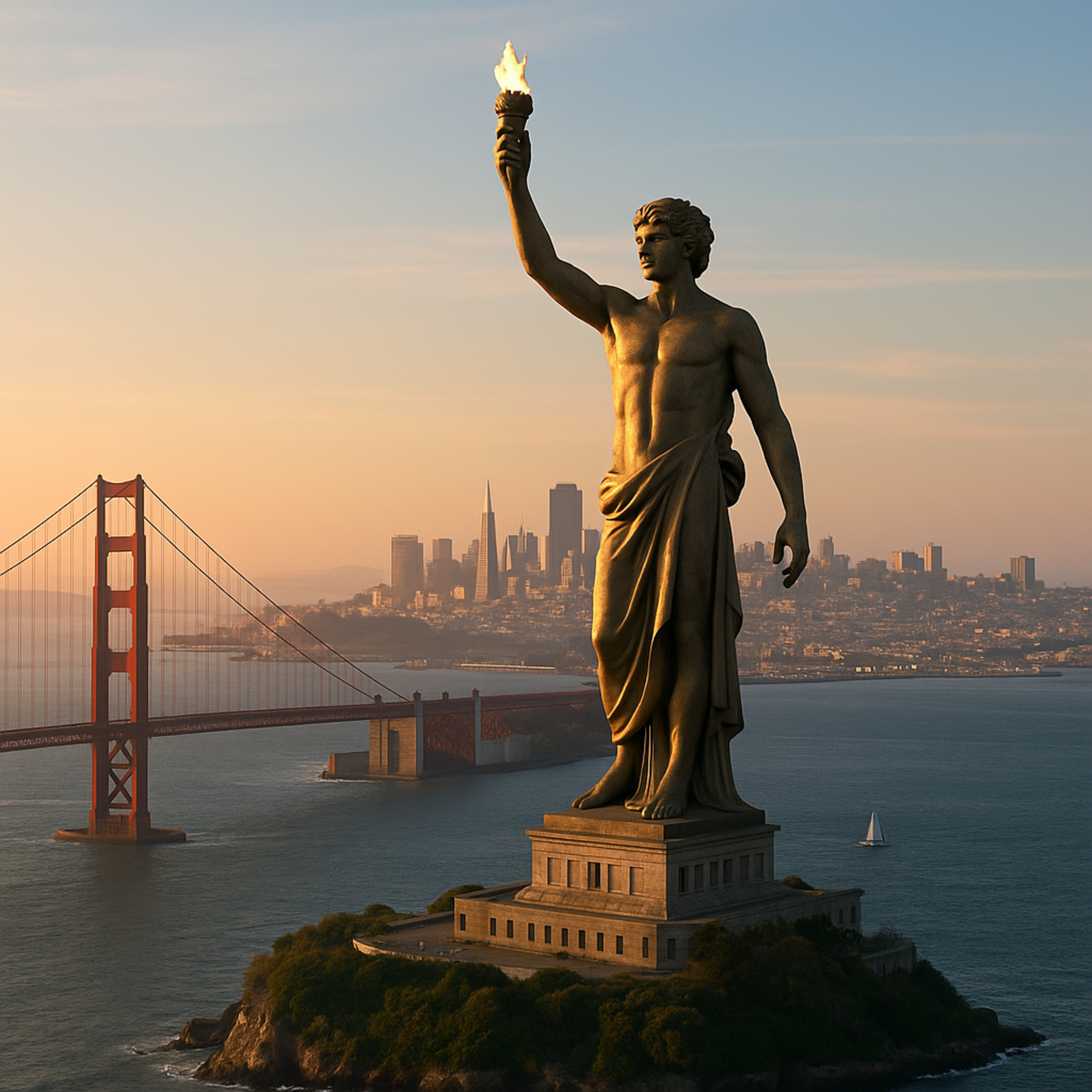 テック界、「巨大像」ブーム Tech Titans Go Monumental