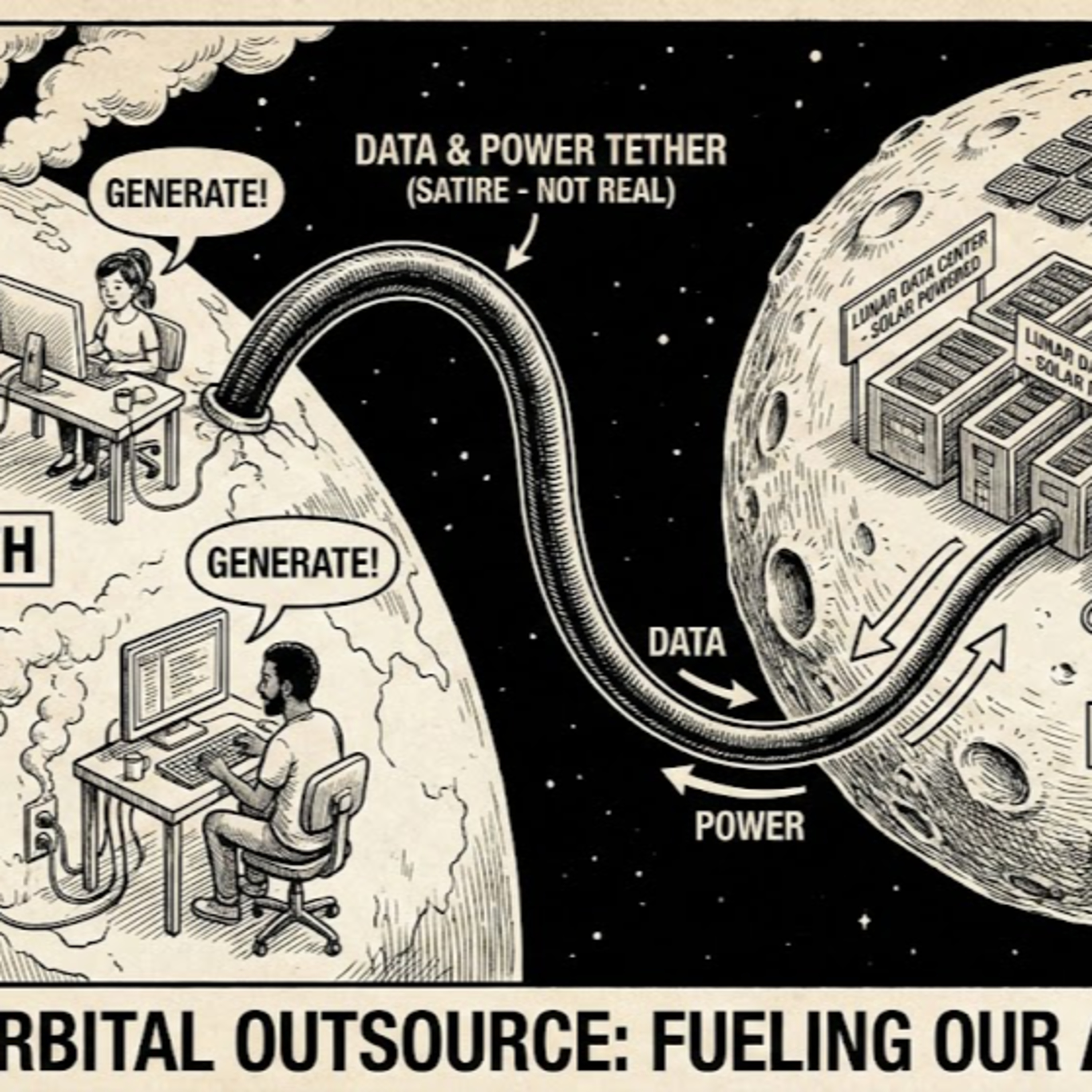 Big Tech Wants Data Centers in Space ビッグテック、宇宙にデータセンターを建設