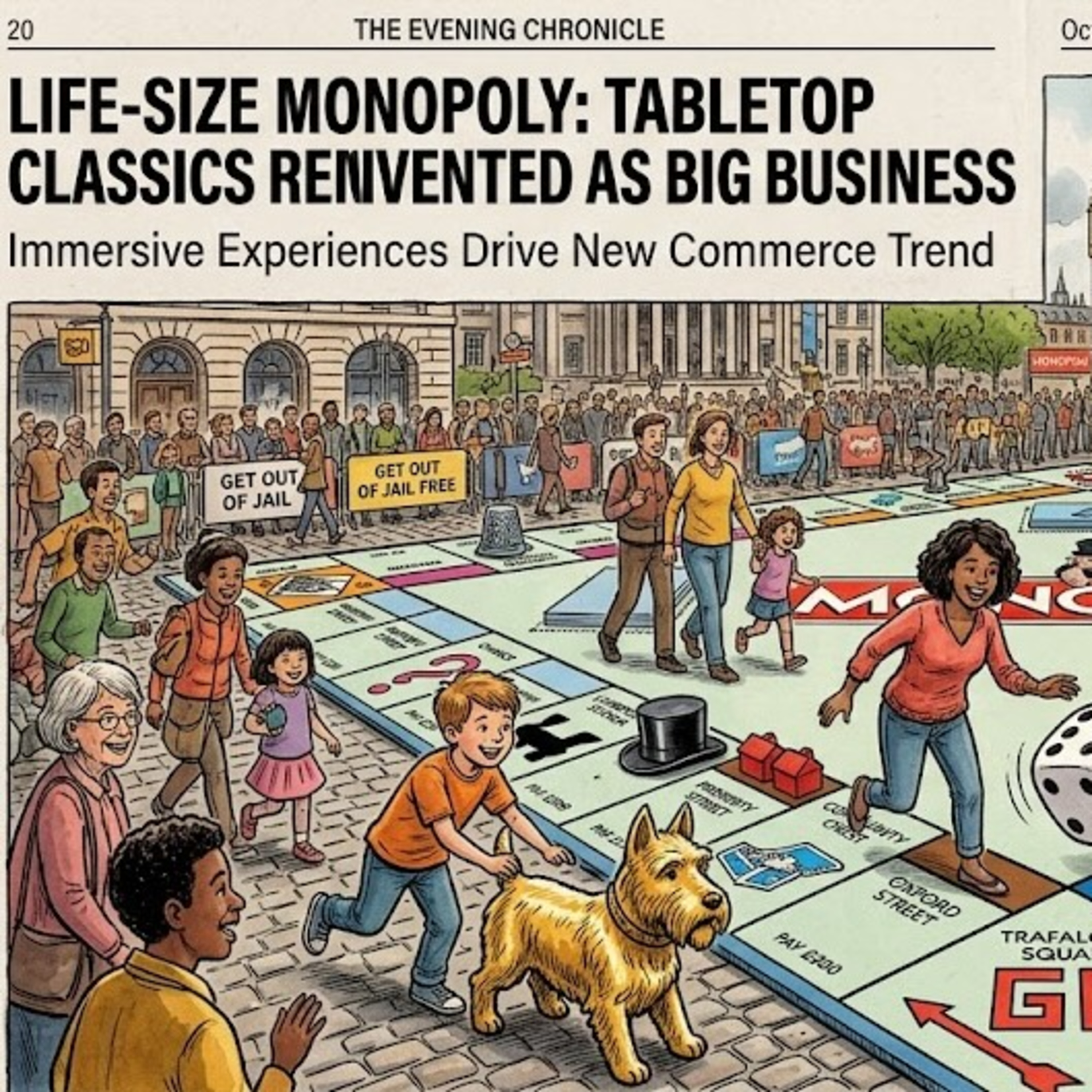 Life-Size Board Games Turn Tabletop Classics Into Big Business 等身大ボードゲーム拡大、盤上の名作が体験型ビジネスに