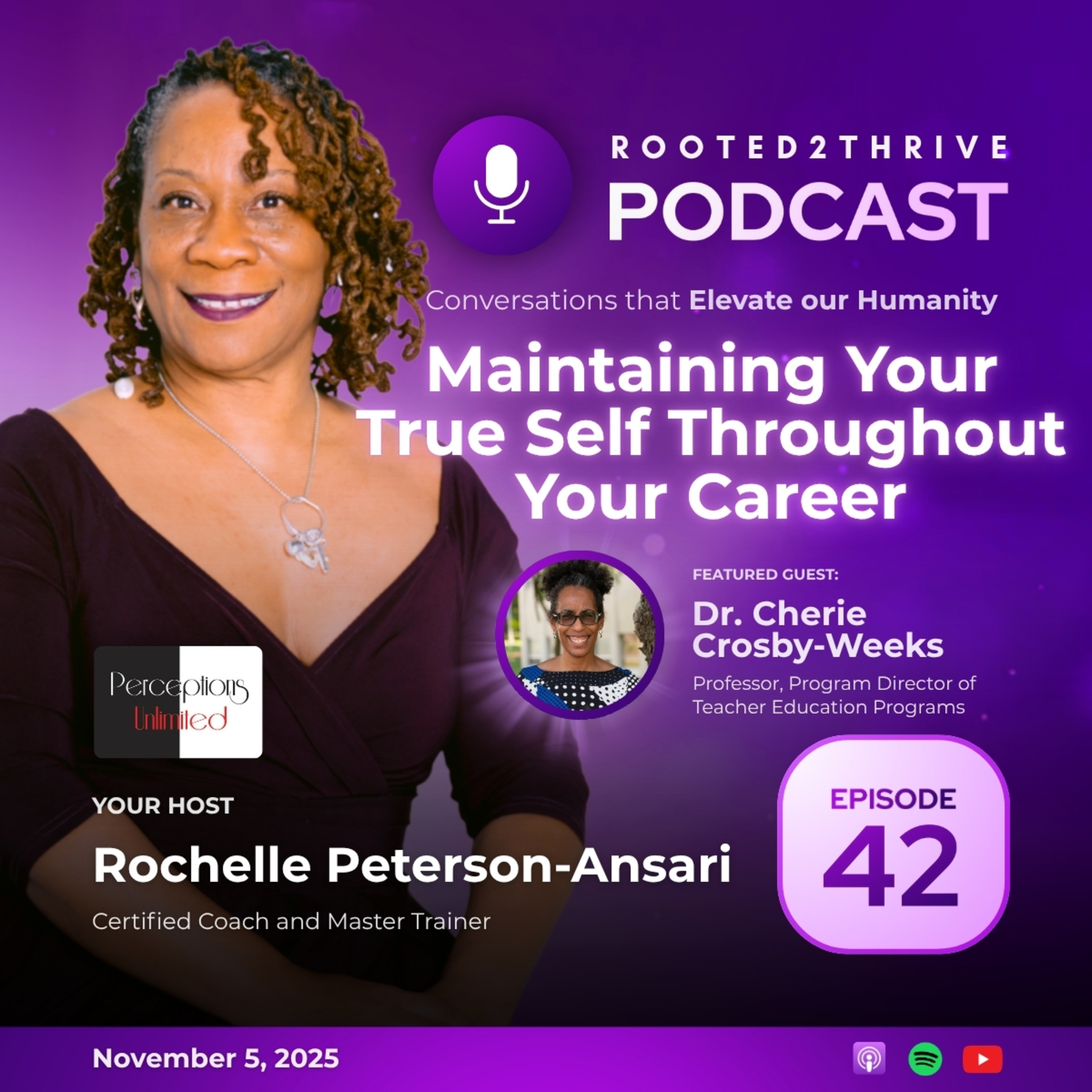 Maintaining Your True Self Throughout Your Career – Rooted2Thrive Podcast Ep. 42