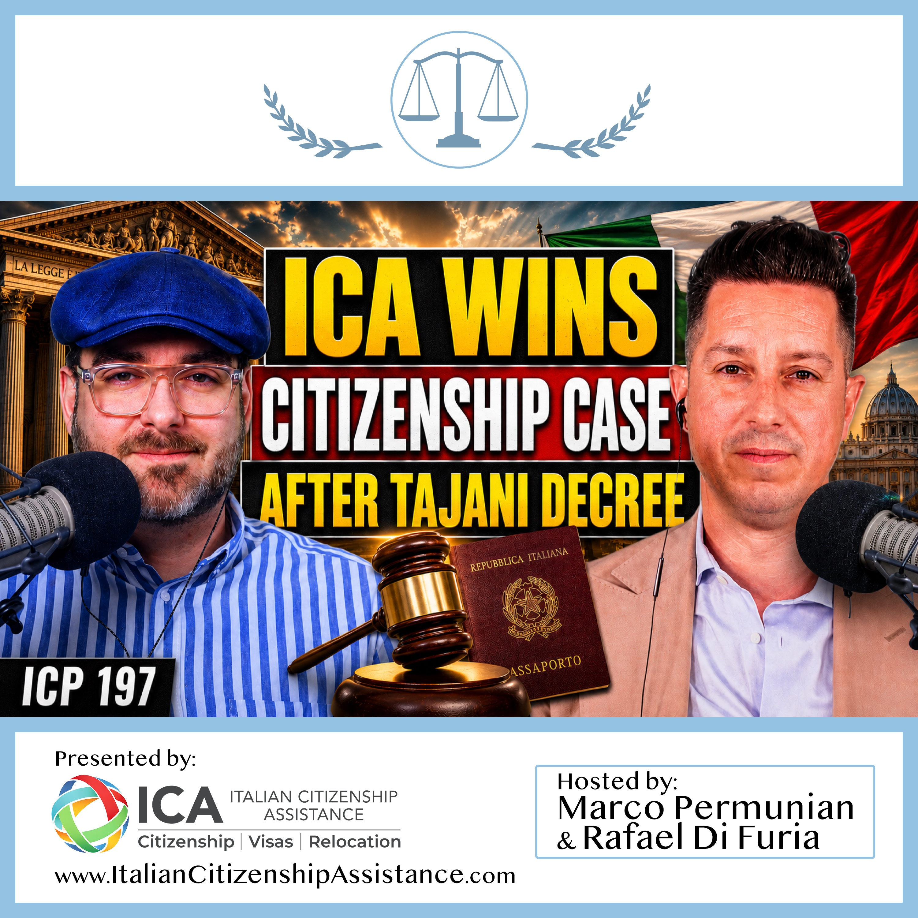 ICA Wins Italian Citizenship Case in Court Tajani Decree, Minor Issue and Consular Rejection