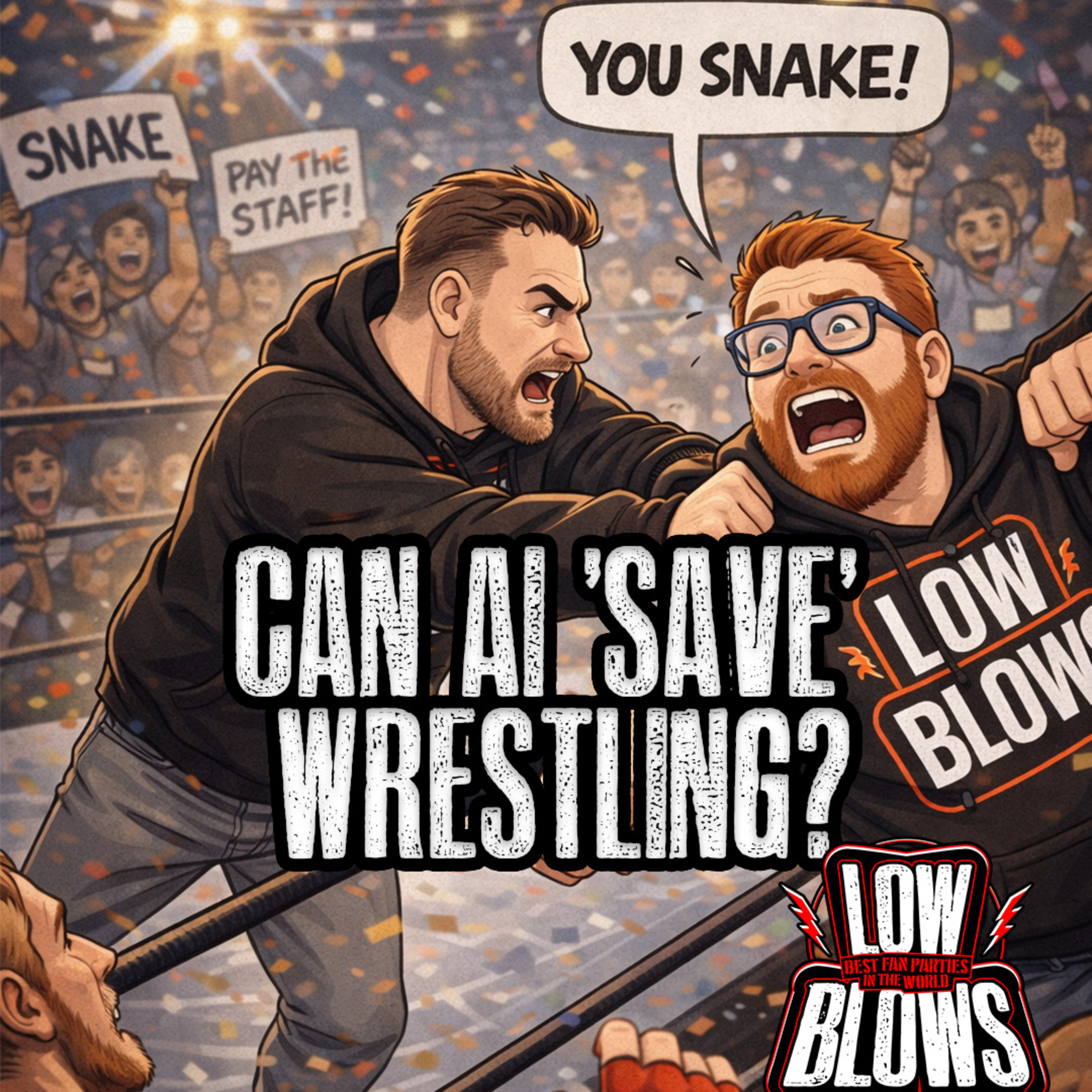 Low Blows 329: Can AI 'save' wrestling? episode artwork