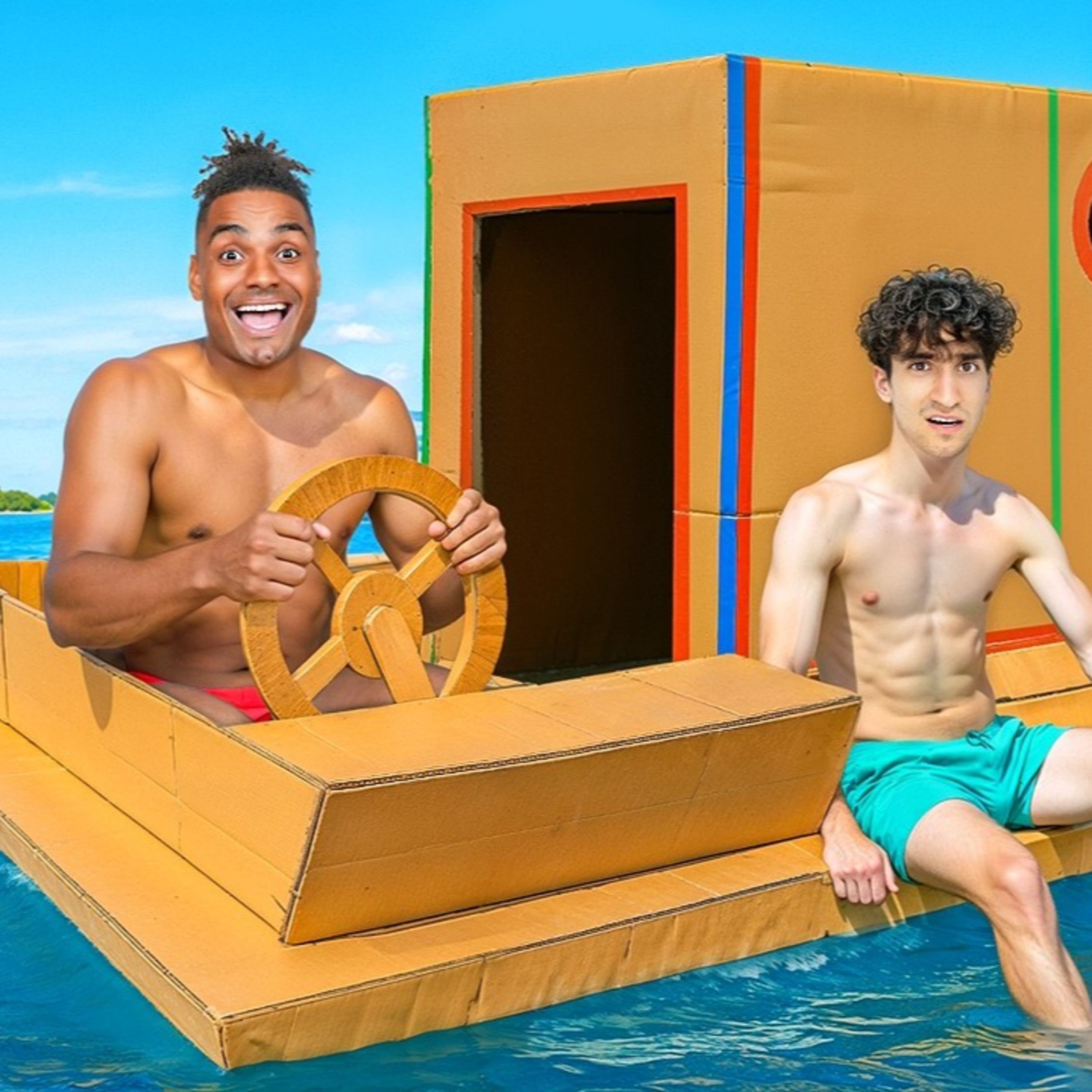 24h auf einem Pappe Boot überleben! 📦 (ft. Theresa & Alex) episode artwork