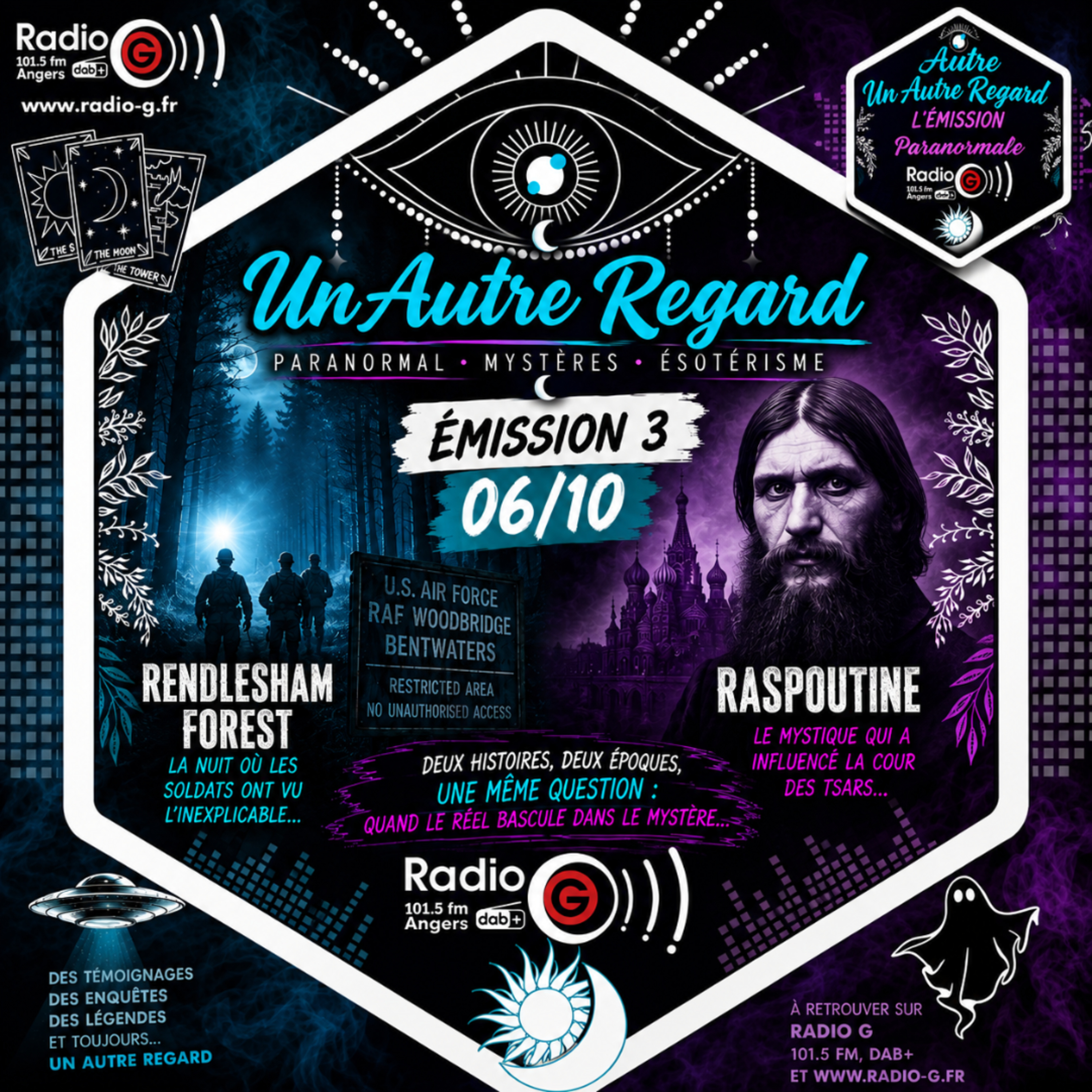 émission du 06/10/26: Raspoutine & l' Affaire de Rendelsham — Un Autre Regard, L'émission paranormale sur Radio G! Angers