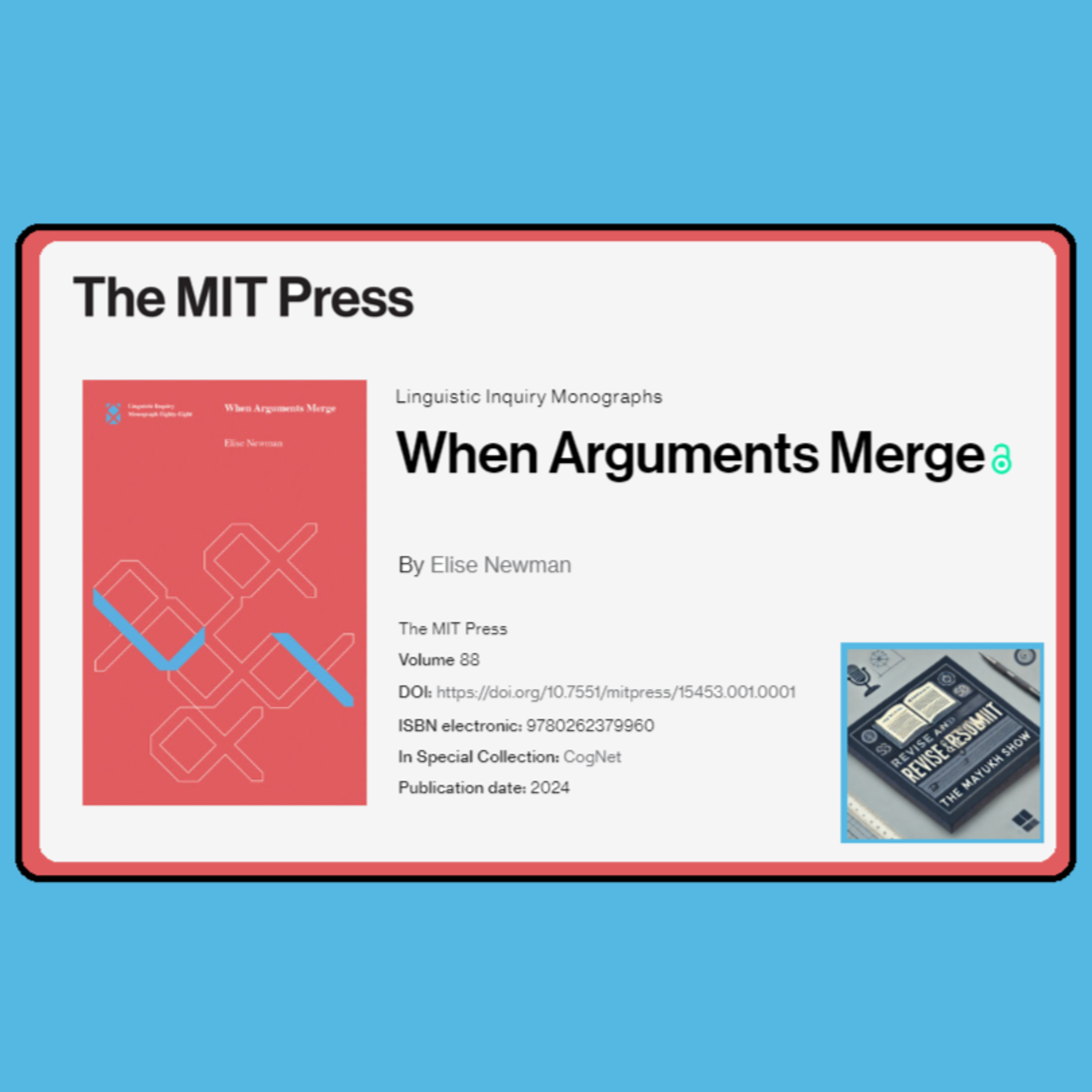 Revise and Resubmit - The Mayukh Show