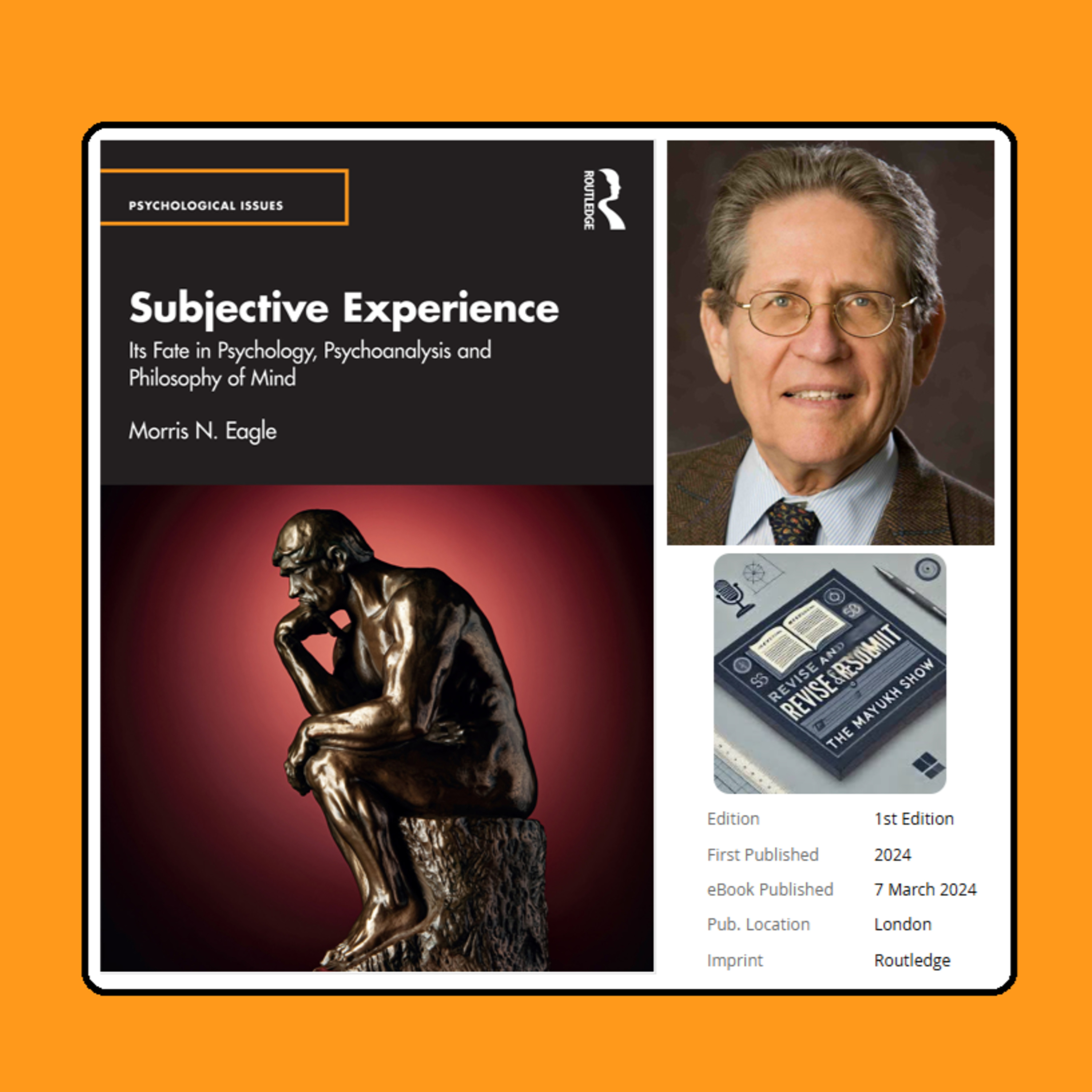 Subjective Experience (Eagle, 2024) - Weekend Book Review