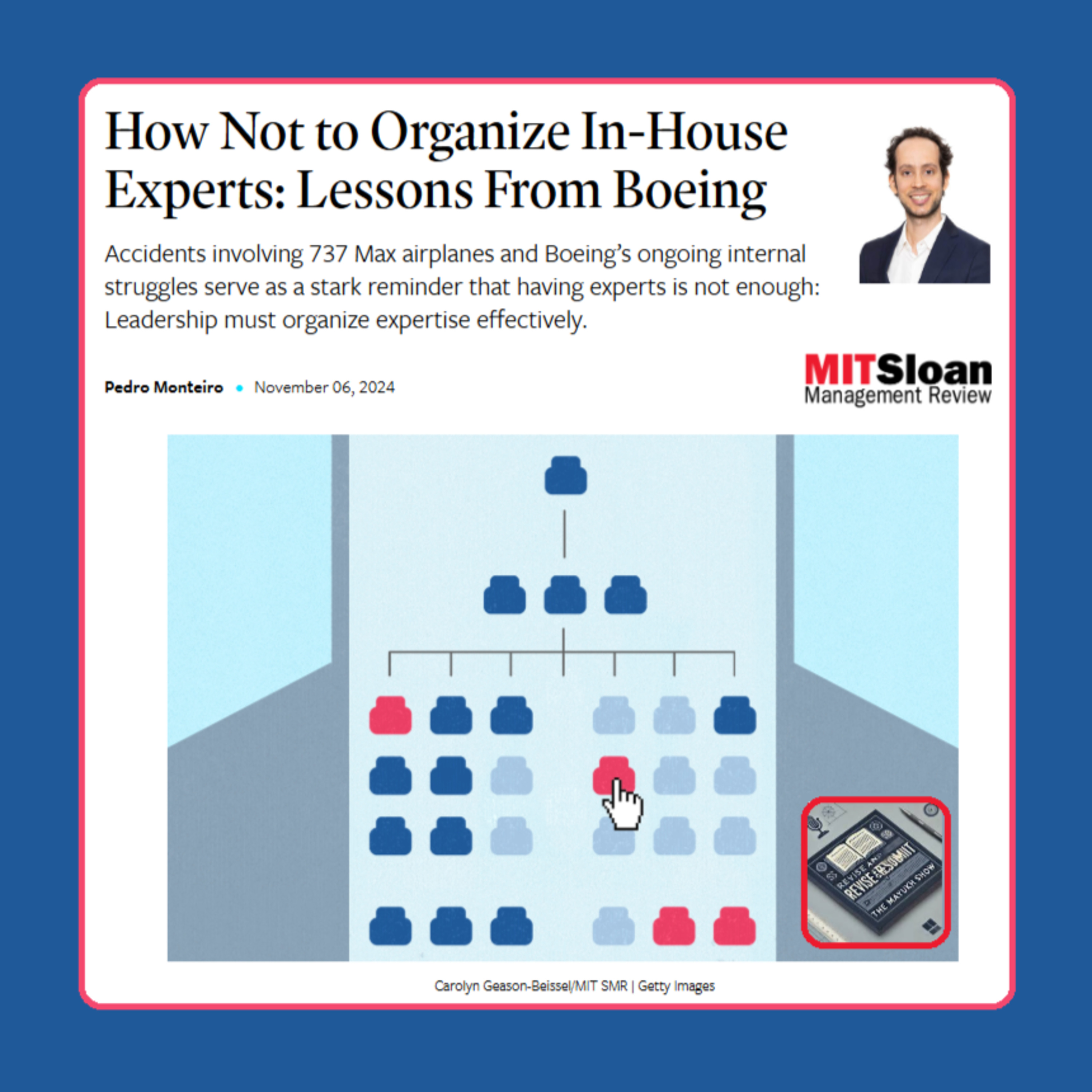 How Not to Organize In-House Experts: Lessons From Boeing (Monteiro 2024)