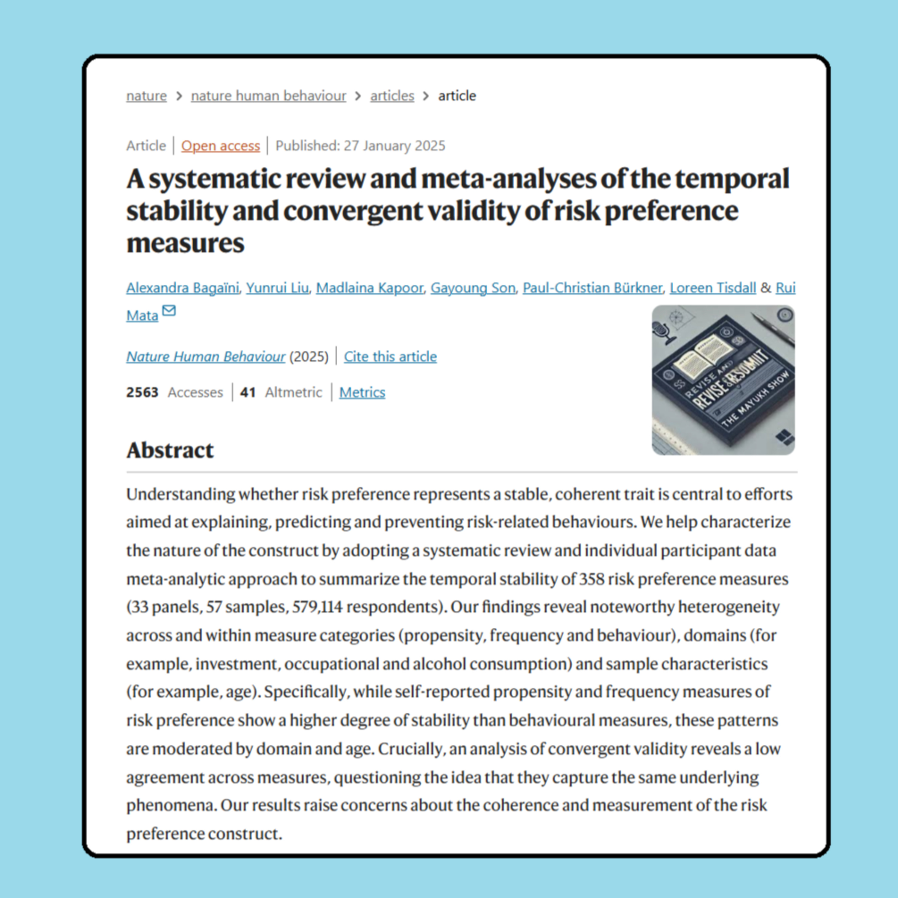 Revise and Resubmit - The Mayukh Show