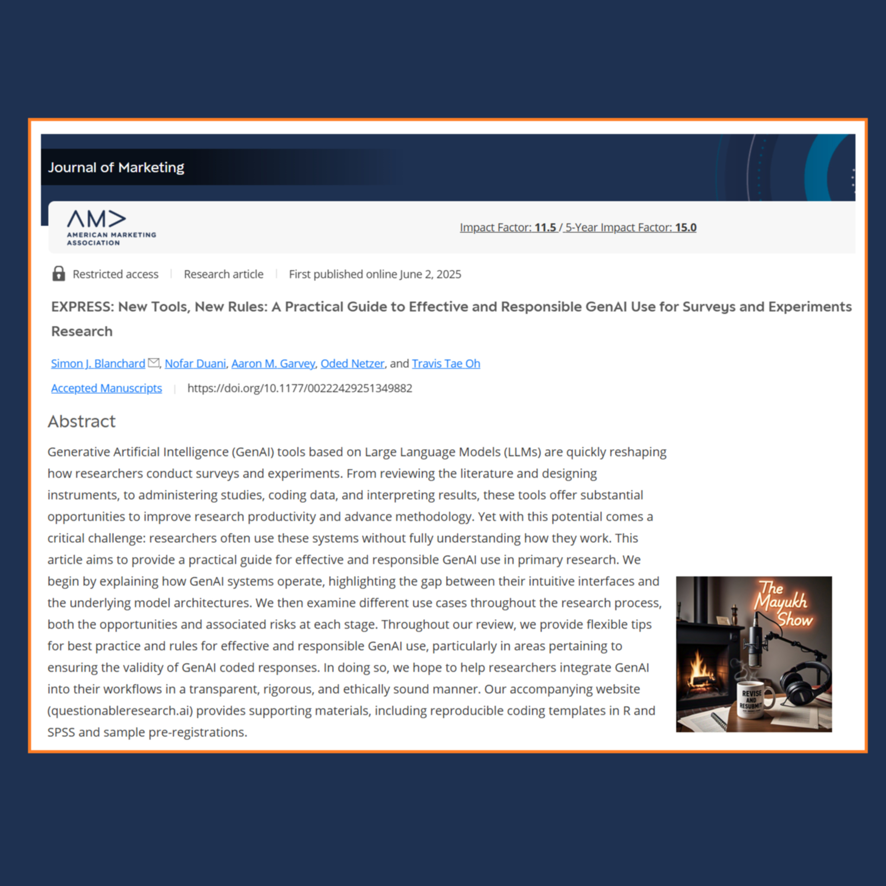 Revise and Resubmit - The Mayukh Show