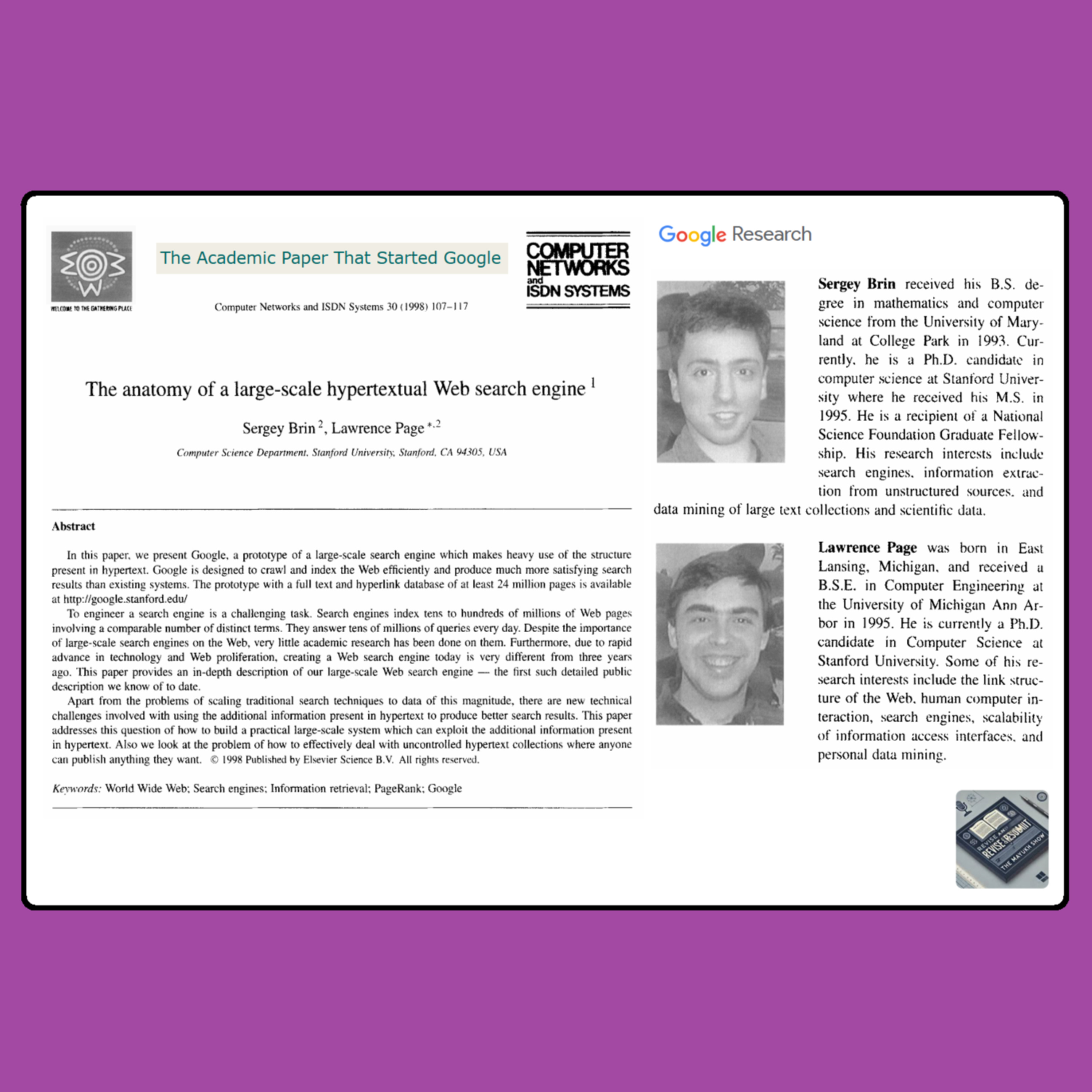 The Academic Paper That Started Google (Brin & Page 1998) - Weekend Classics episode artwork