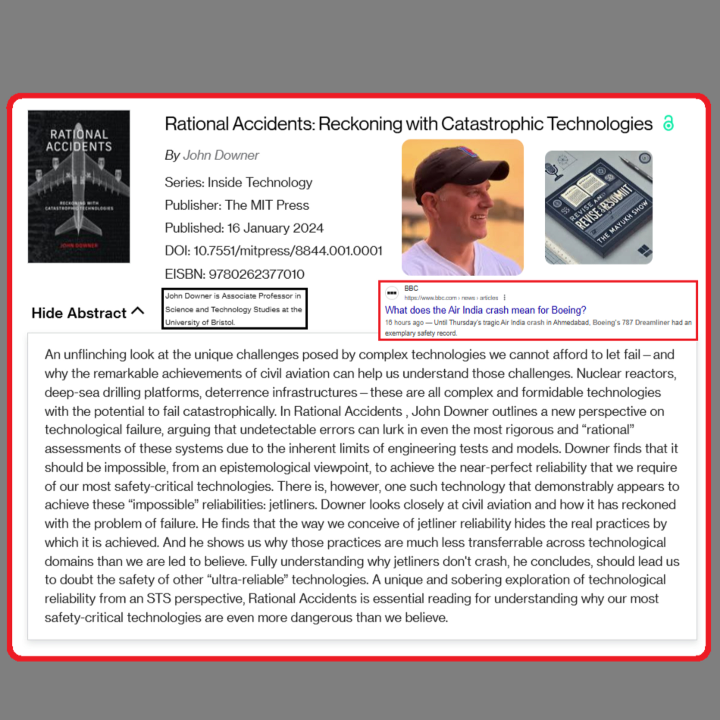 Rational Accidents (Downer 2024) - Weekend Book Review episode artwork