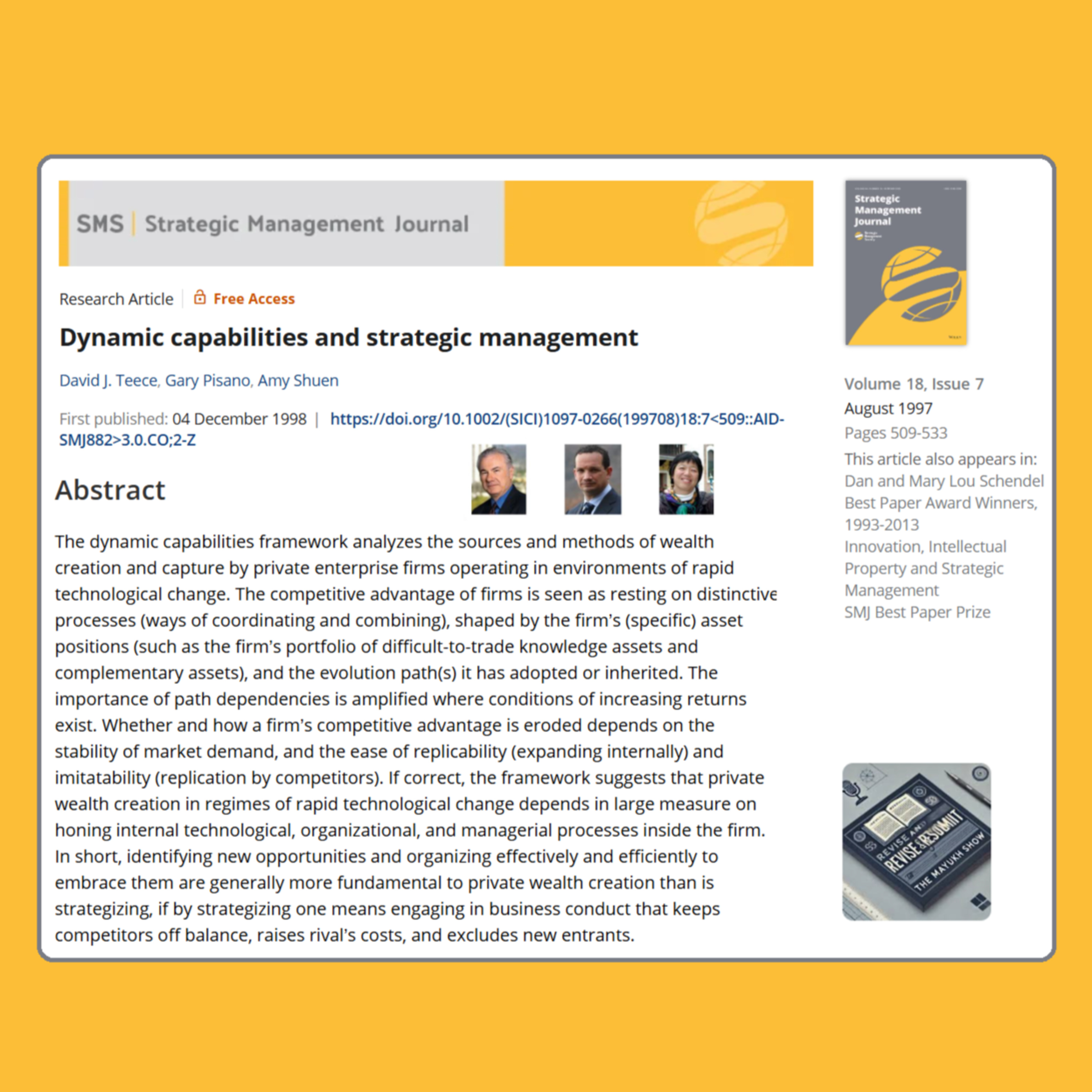 Revise and Resubmit - The Mayukh Show