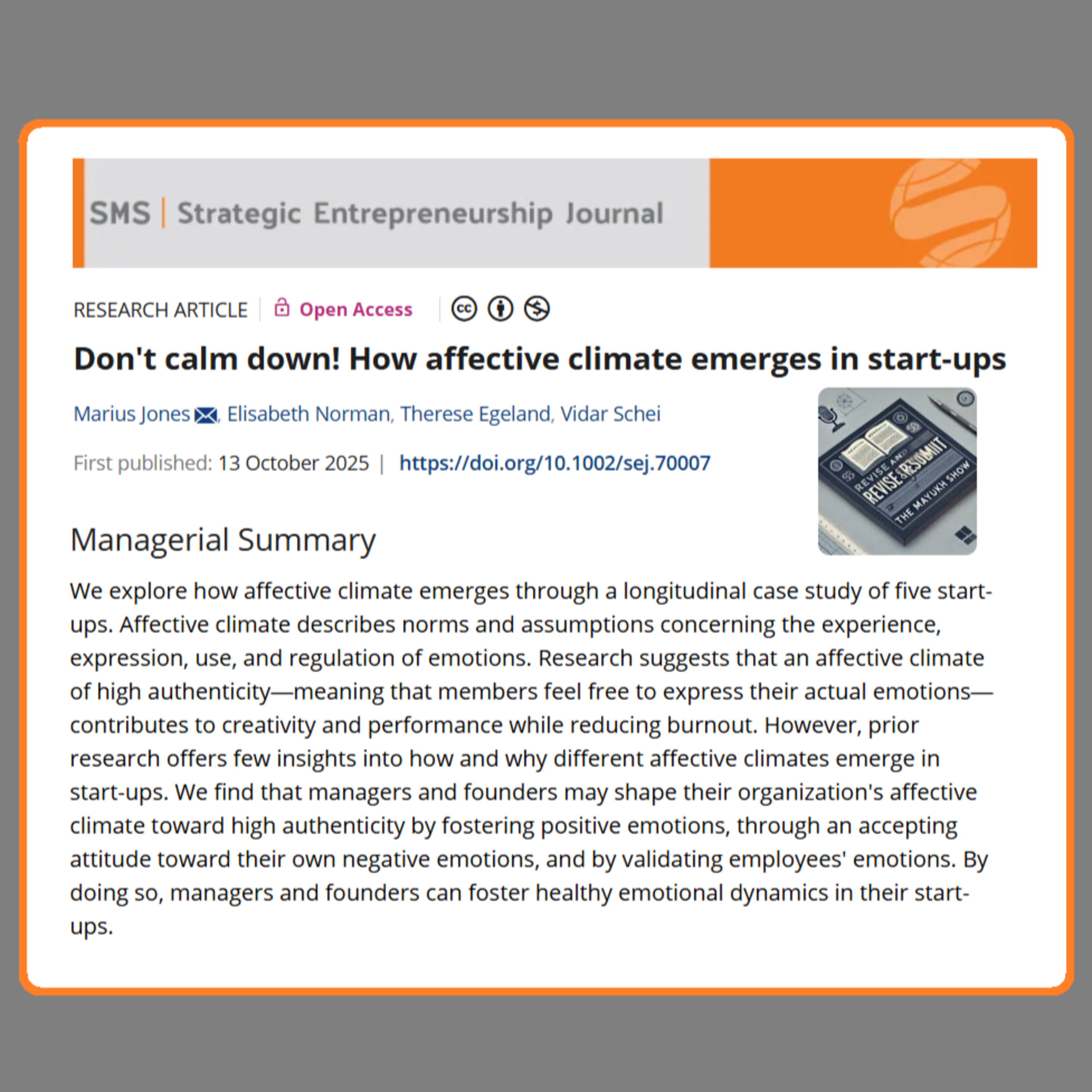 Revise and Resubmit - The Mayukh Show