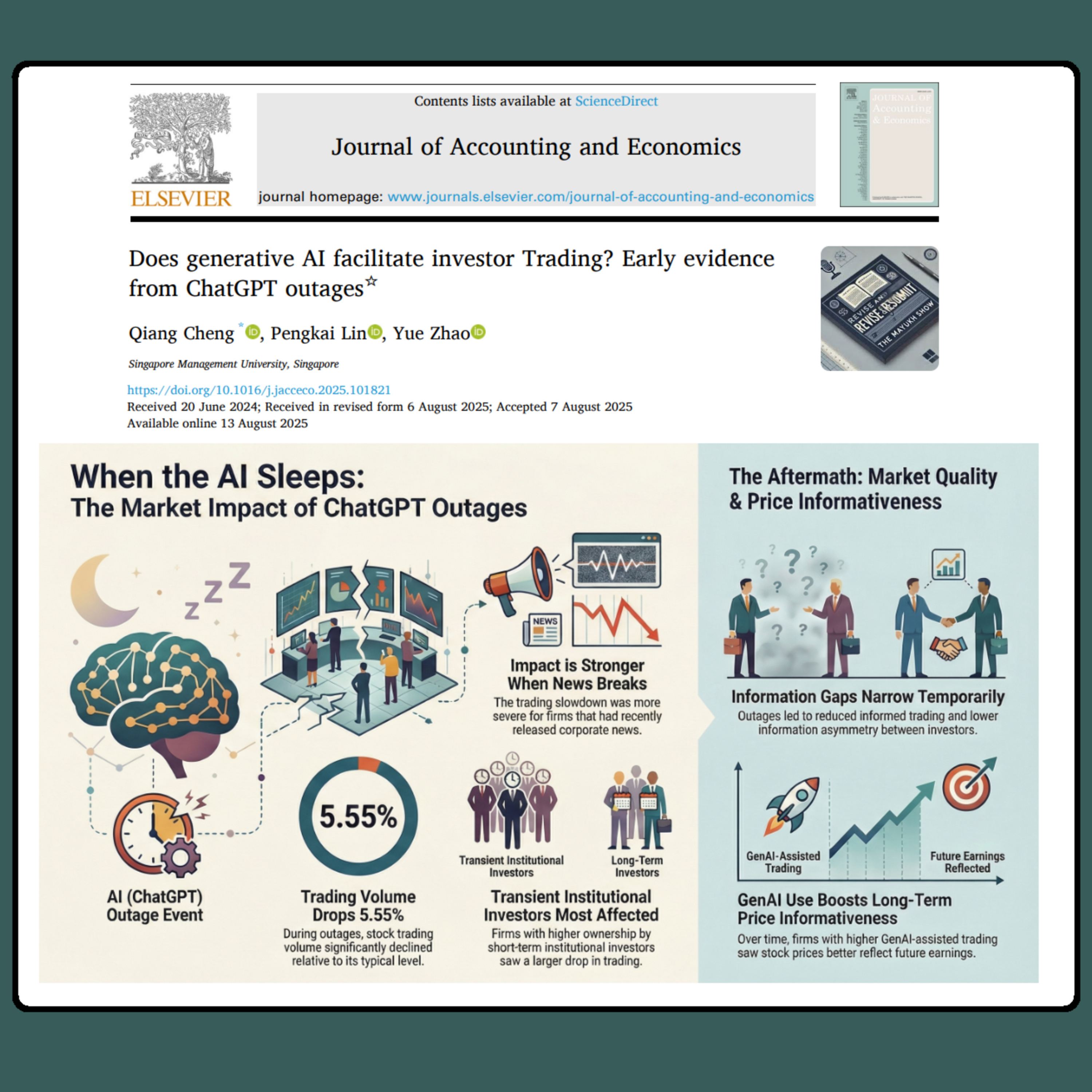 Does generative AI facilitate investor Trading? (Cheng et al. 2025) | FT50 JAE