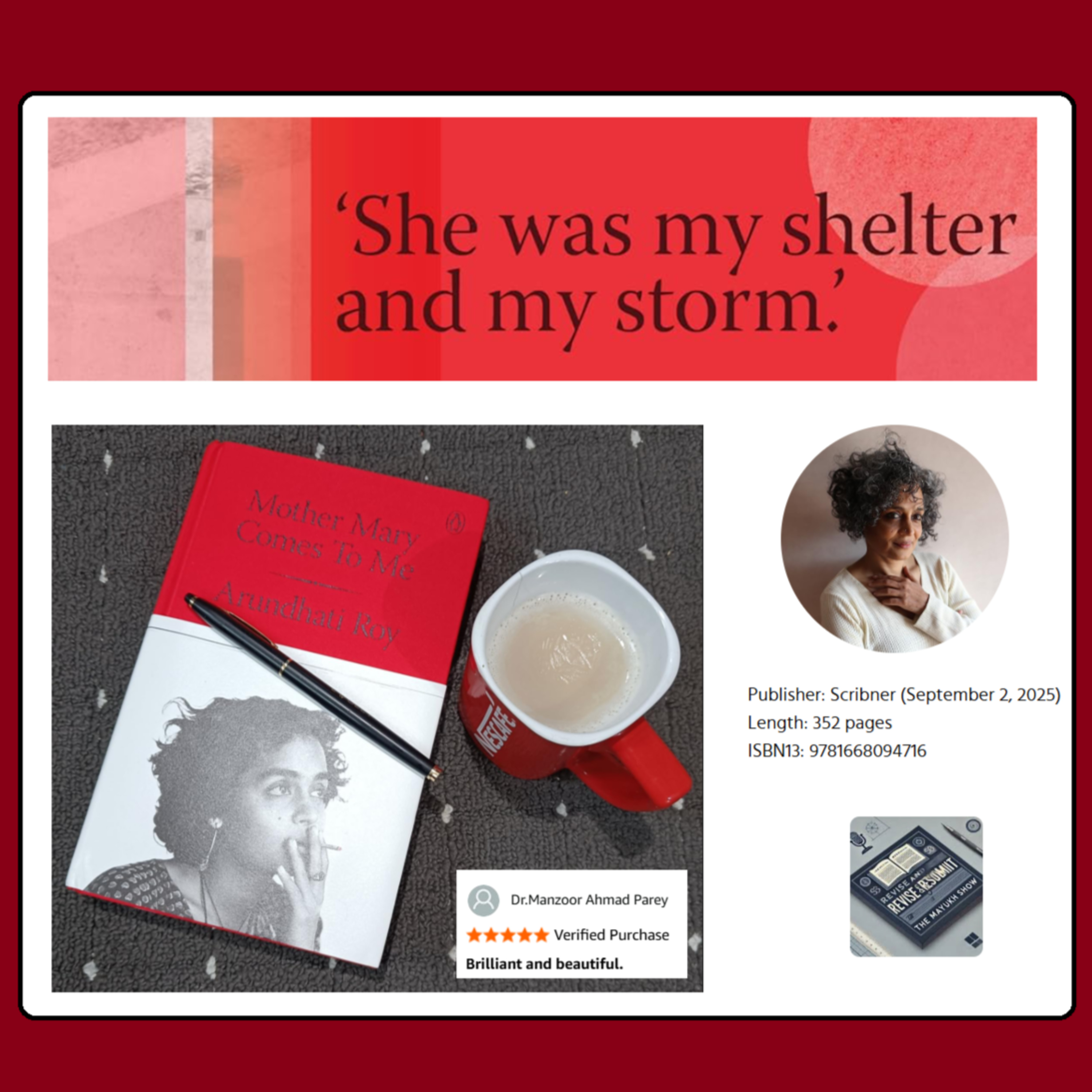Mother Mary Comes to Me (Roy 2025) - Weekend Book Review