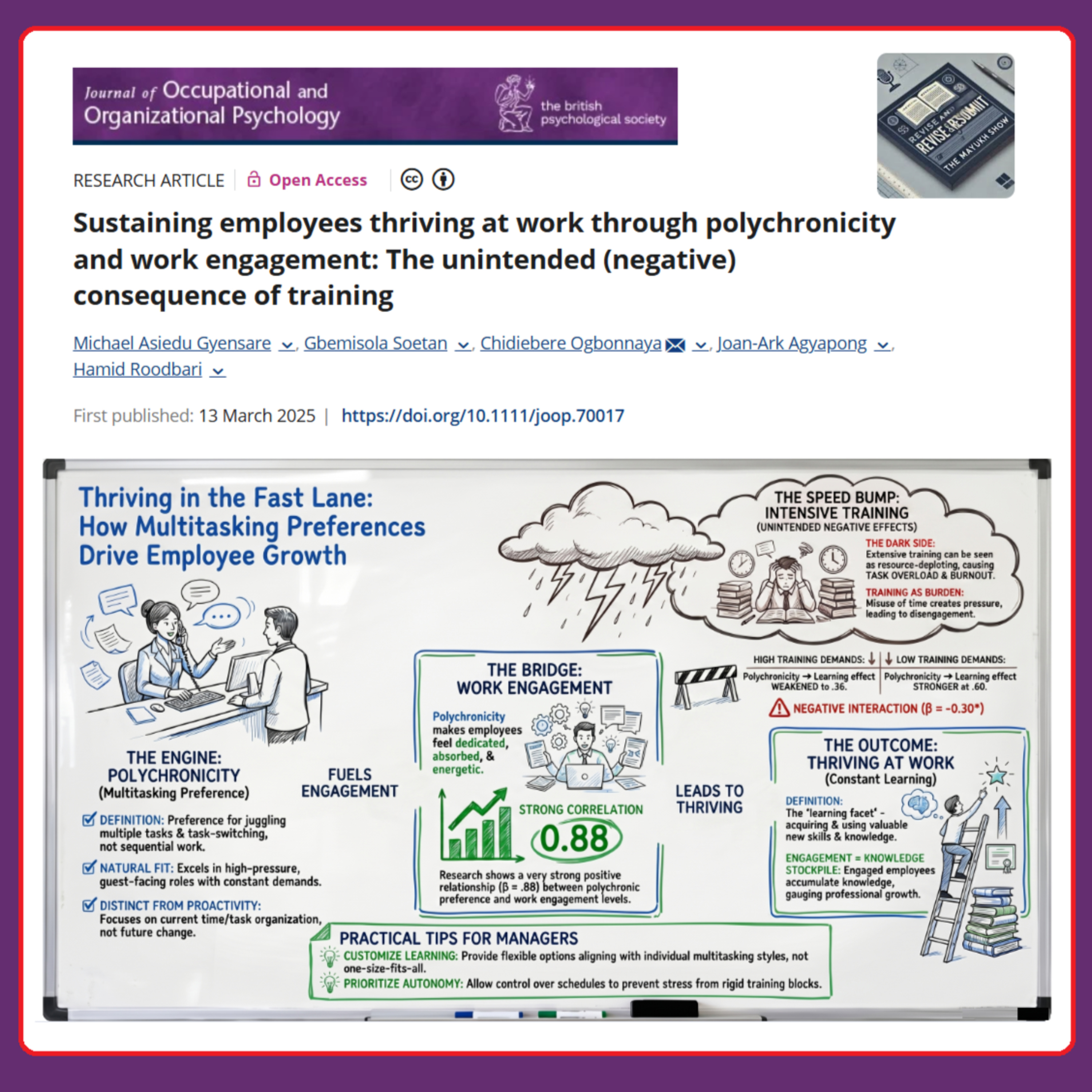 The unintended (negative) consequence of training (Gyensare et al., 2025) | ABDC-A* JOOP episode artwork