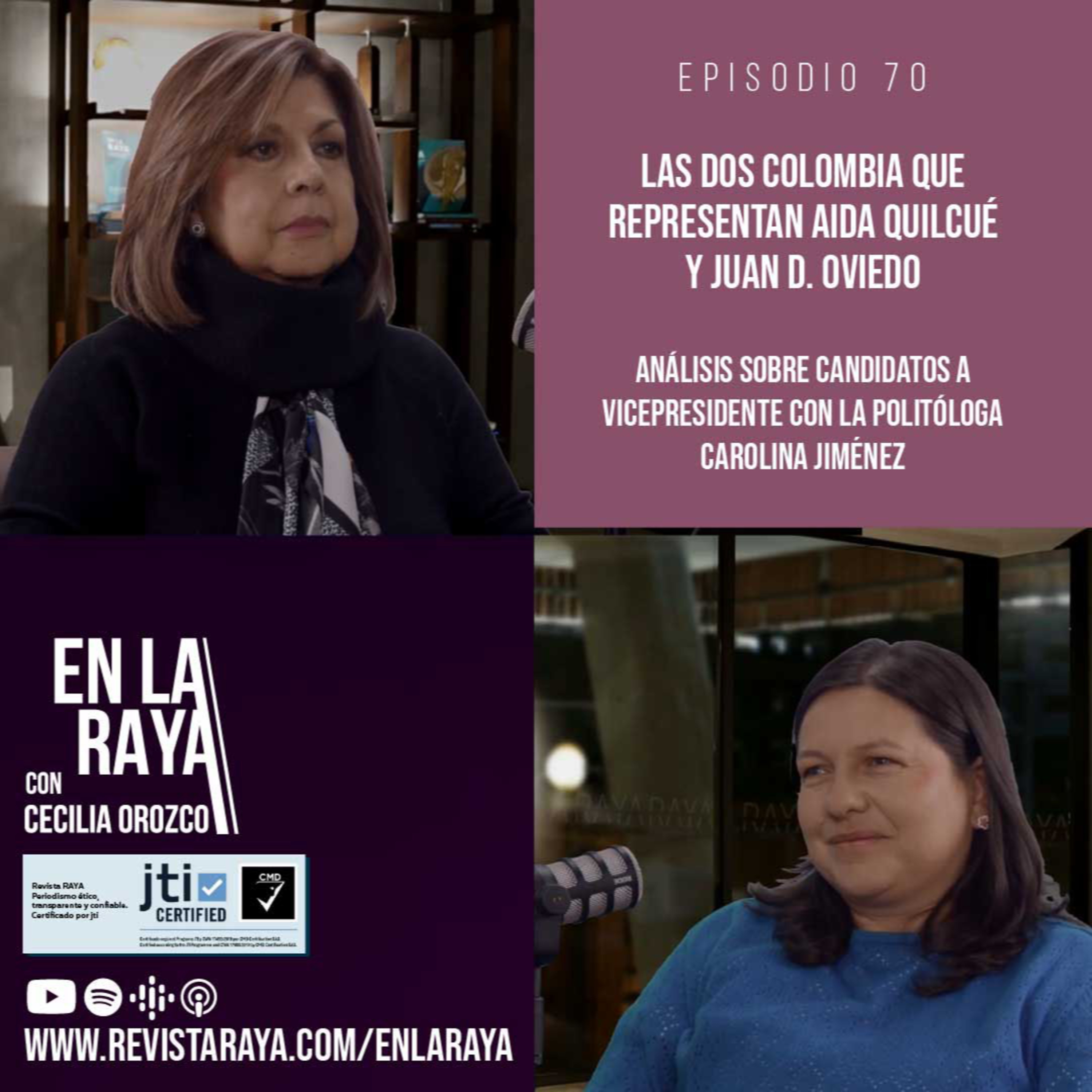 Las dos Colombia que representan Aida Quilcué y Juan D. Oviedo episode artwork