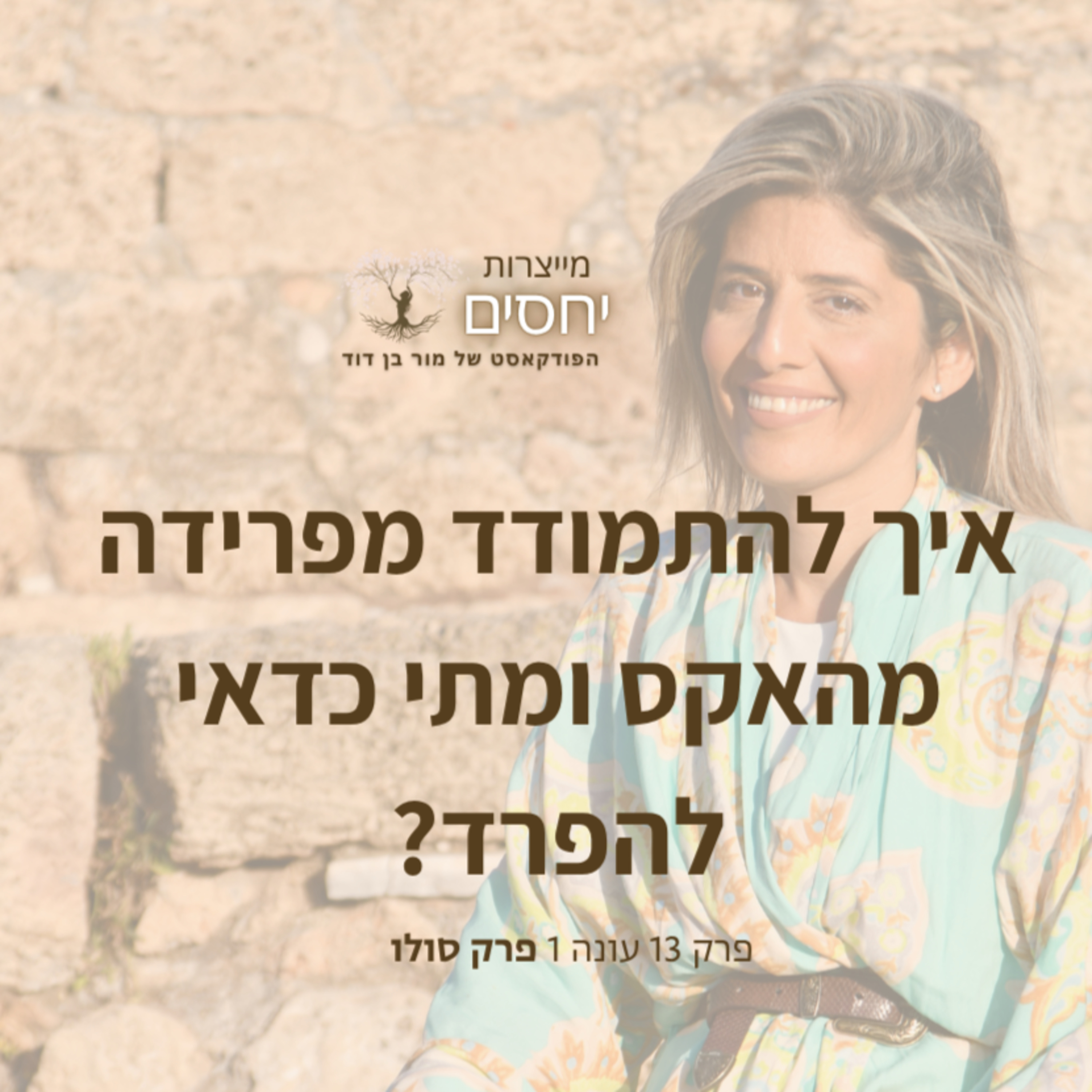 איך להתמודד מפרידה מהאקס ומתי כדאי להפרד?- פרק 13 בפודקאסט מייצרות יחסים עם מור בן דוד episode artwork