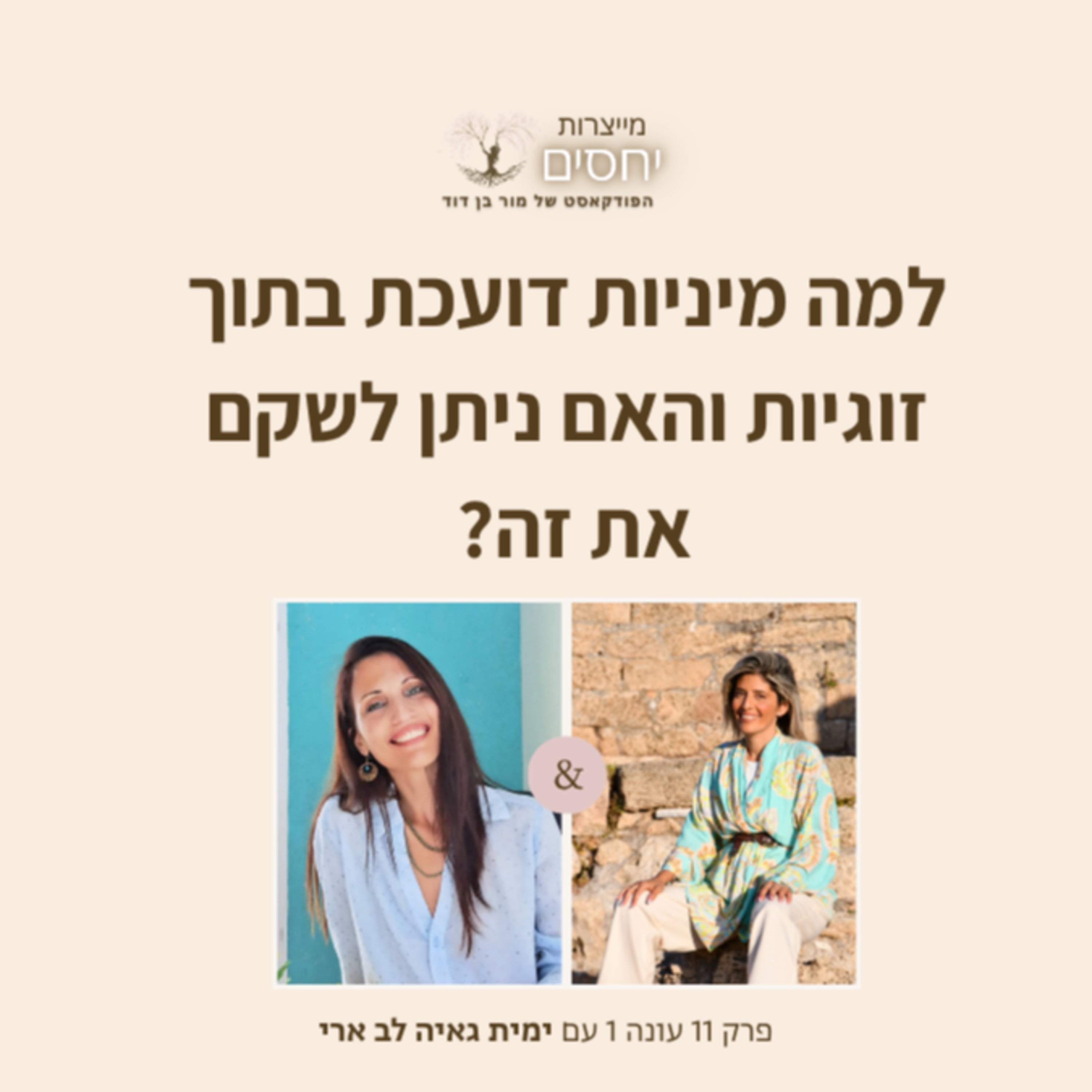 למה מיניות דועכת בתוך זוגיות והאם ניתן לשקם את זה? פרק 11 בפודקאסט מייצרות יחסים עם מור בן דוד episode artwork